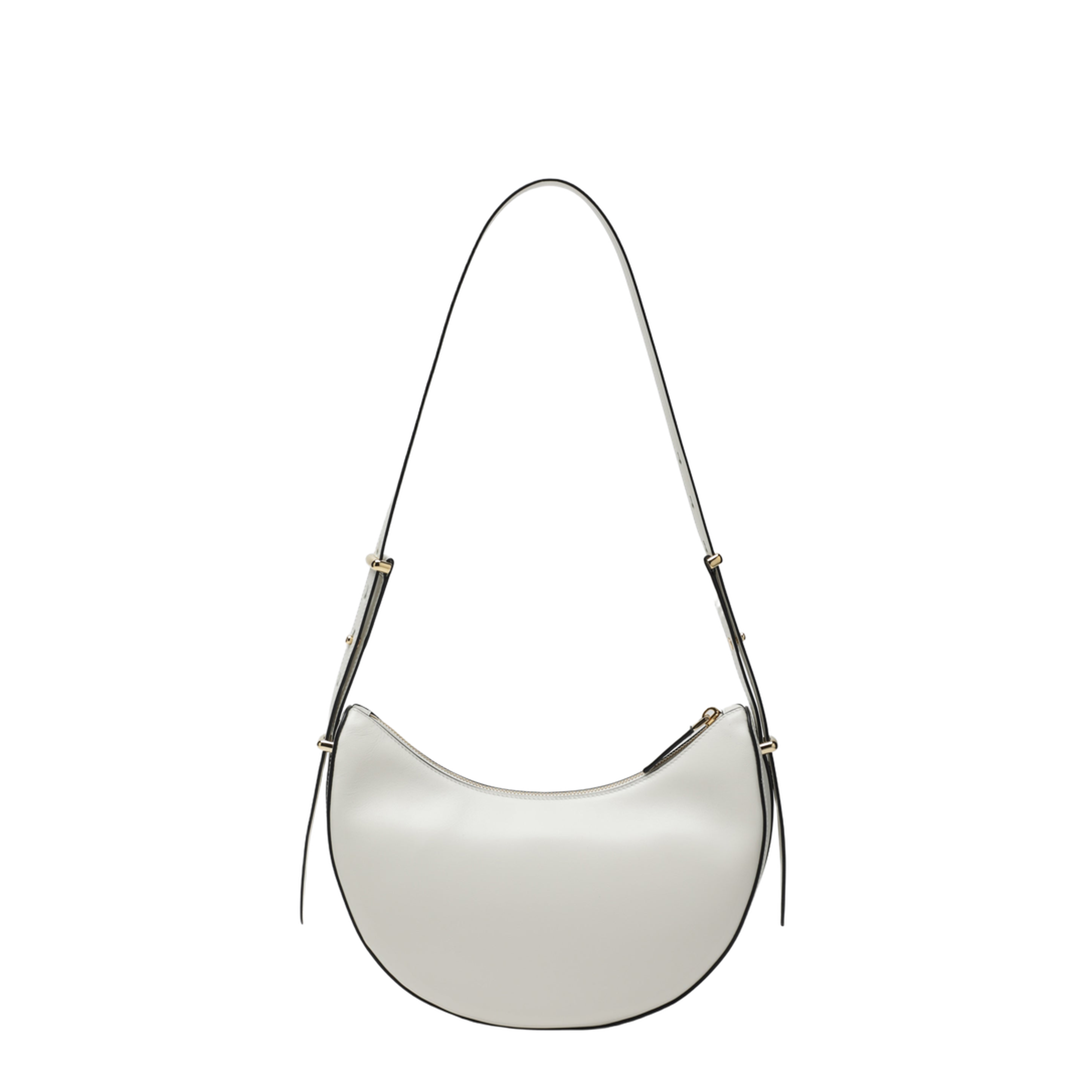 Arqué Small Calfskin Shoulder Bags - White - Image 2