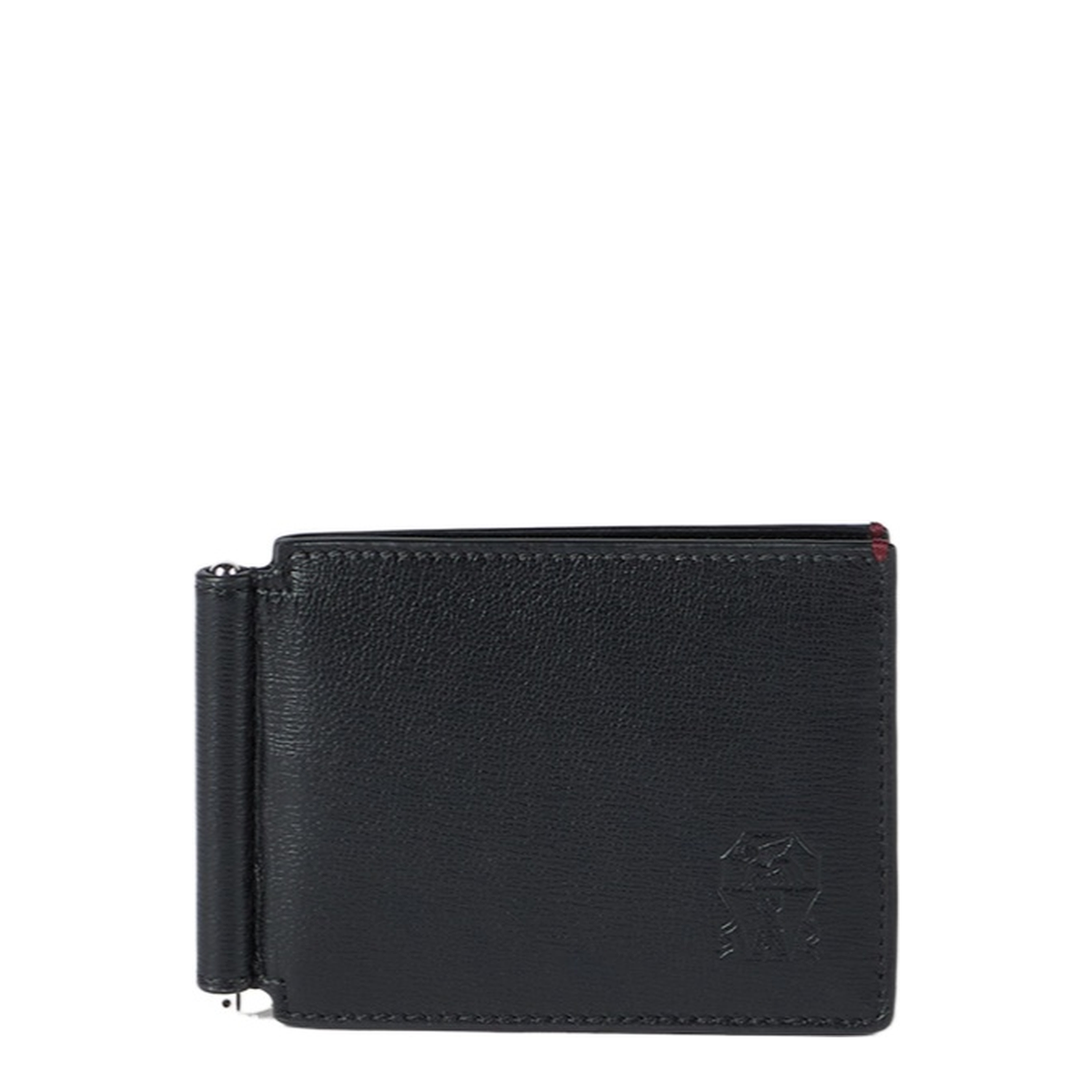 Grained Leather Money Clip Wallet - Image 1