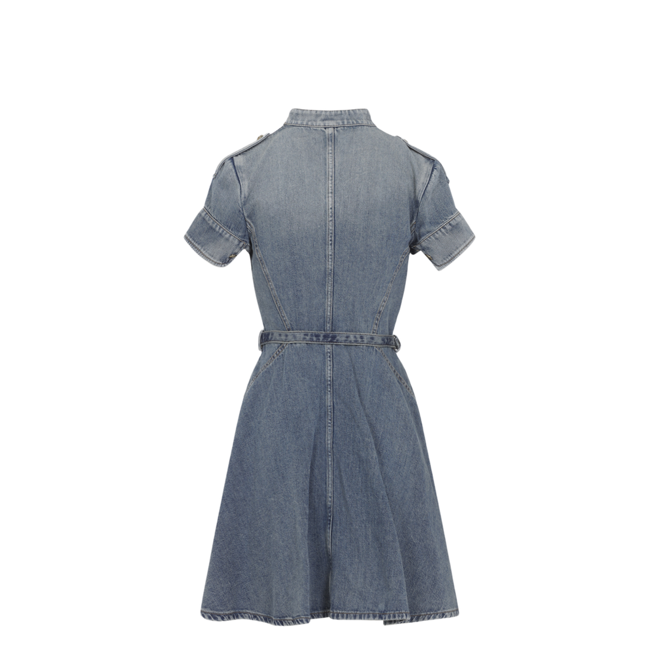Denim Mini Dress - Image 4