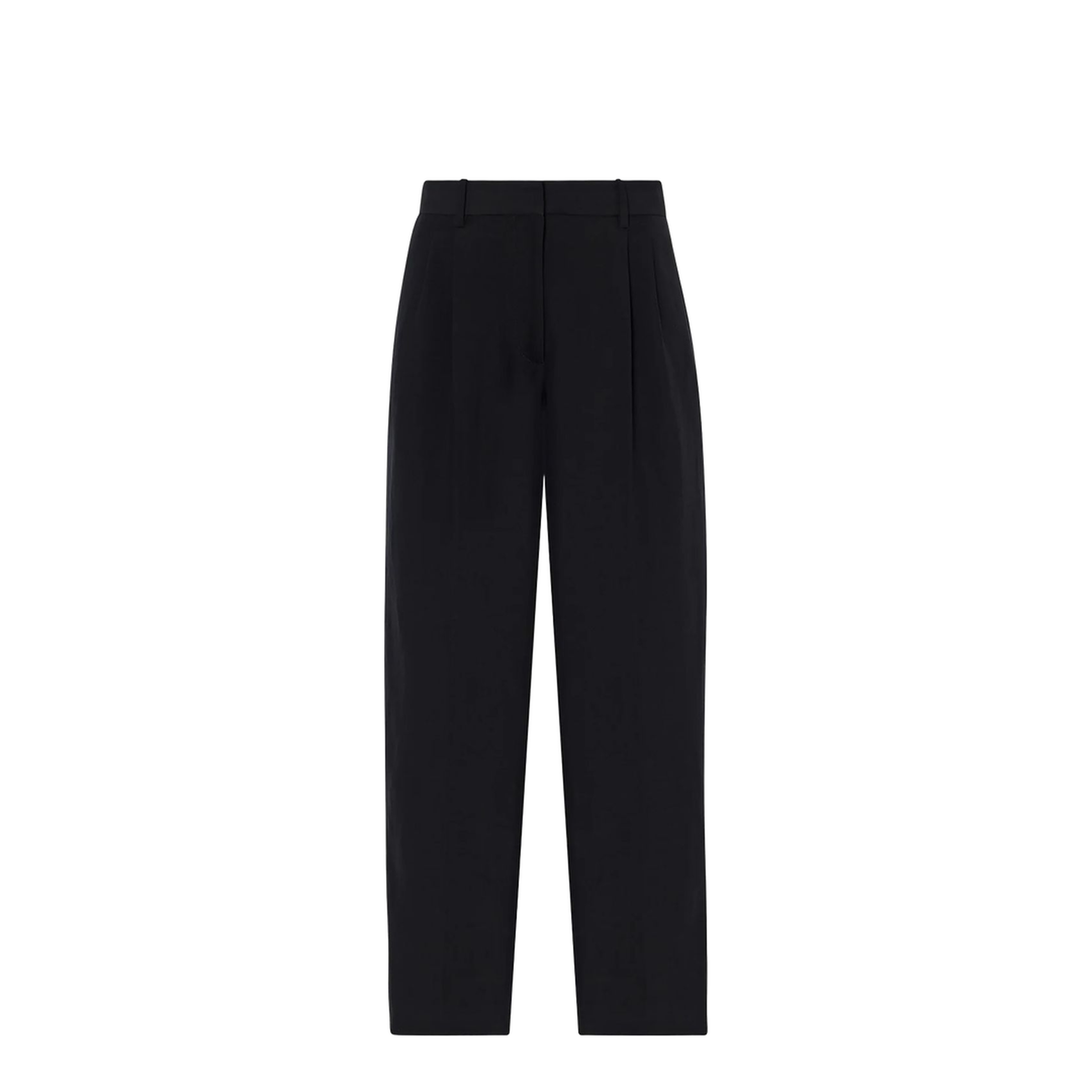 Lilas Pant Black in Wool and Linen - Image 1