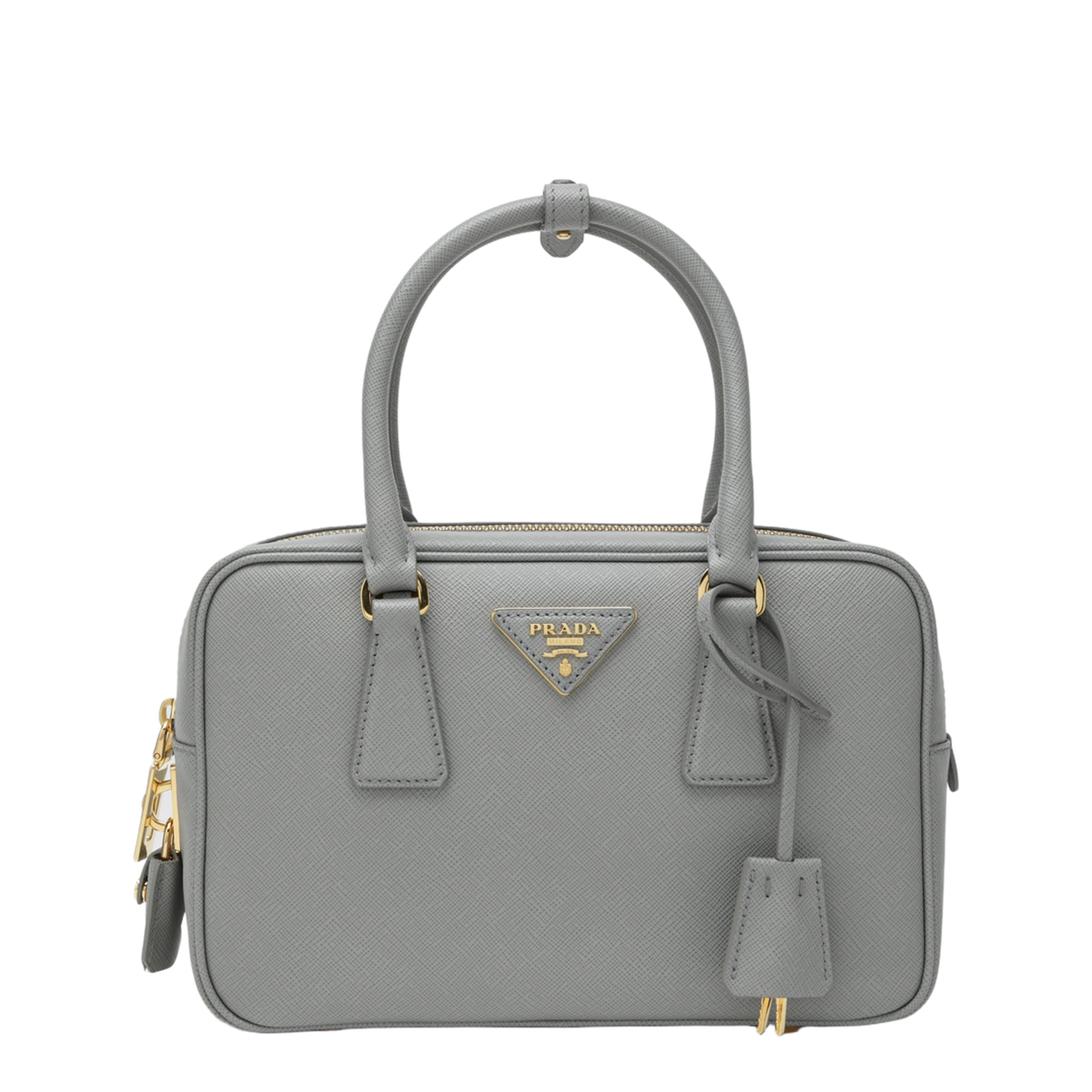 Bauletto Saffiano Leather Handbags - Nube - Image 1