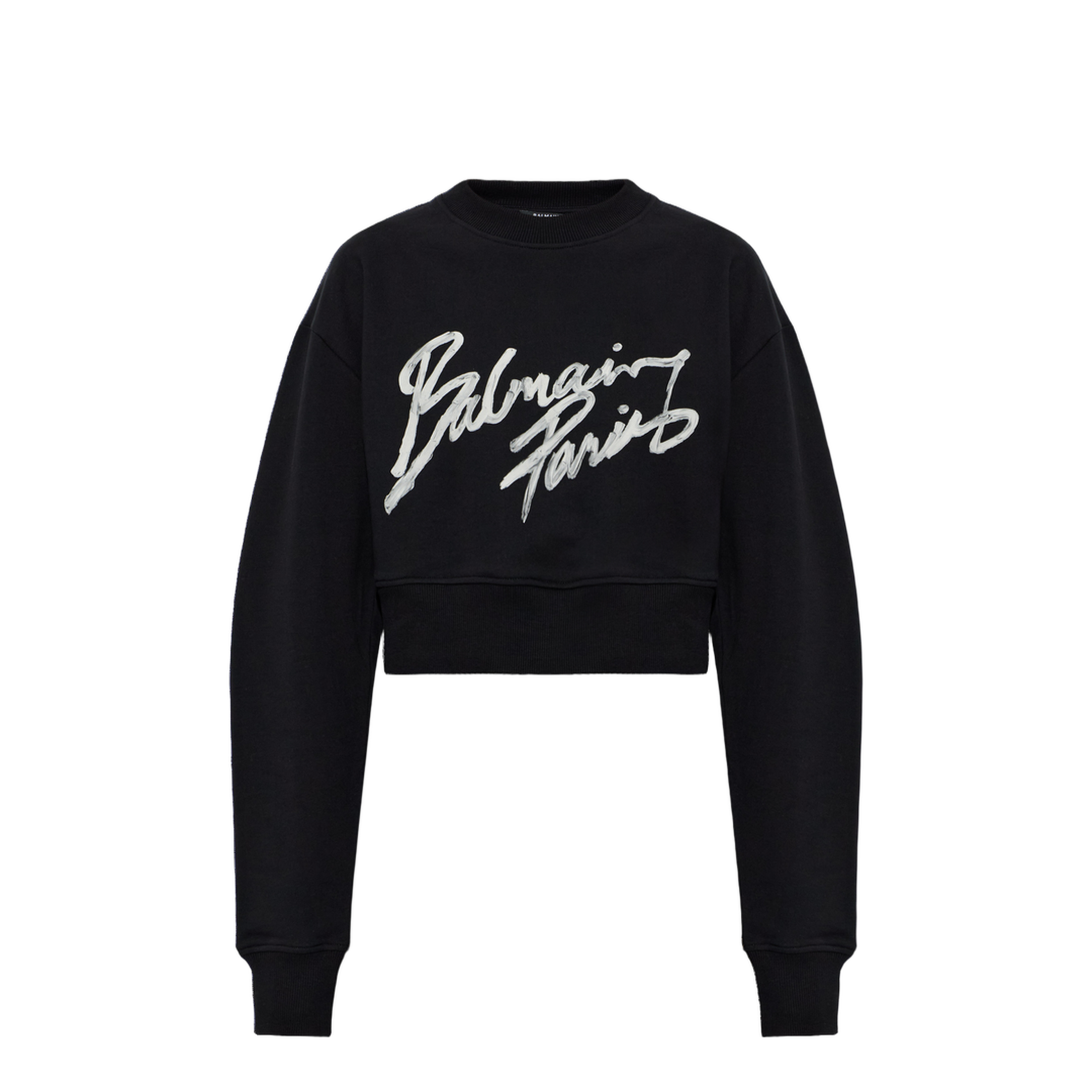 Cropped Roundneck Sweater - Image 1