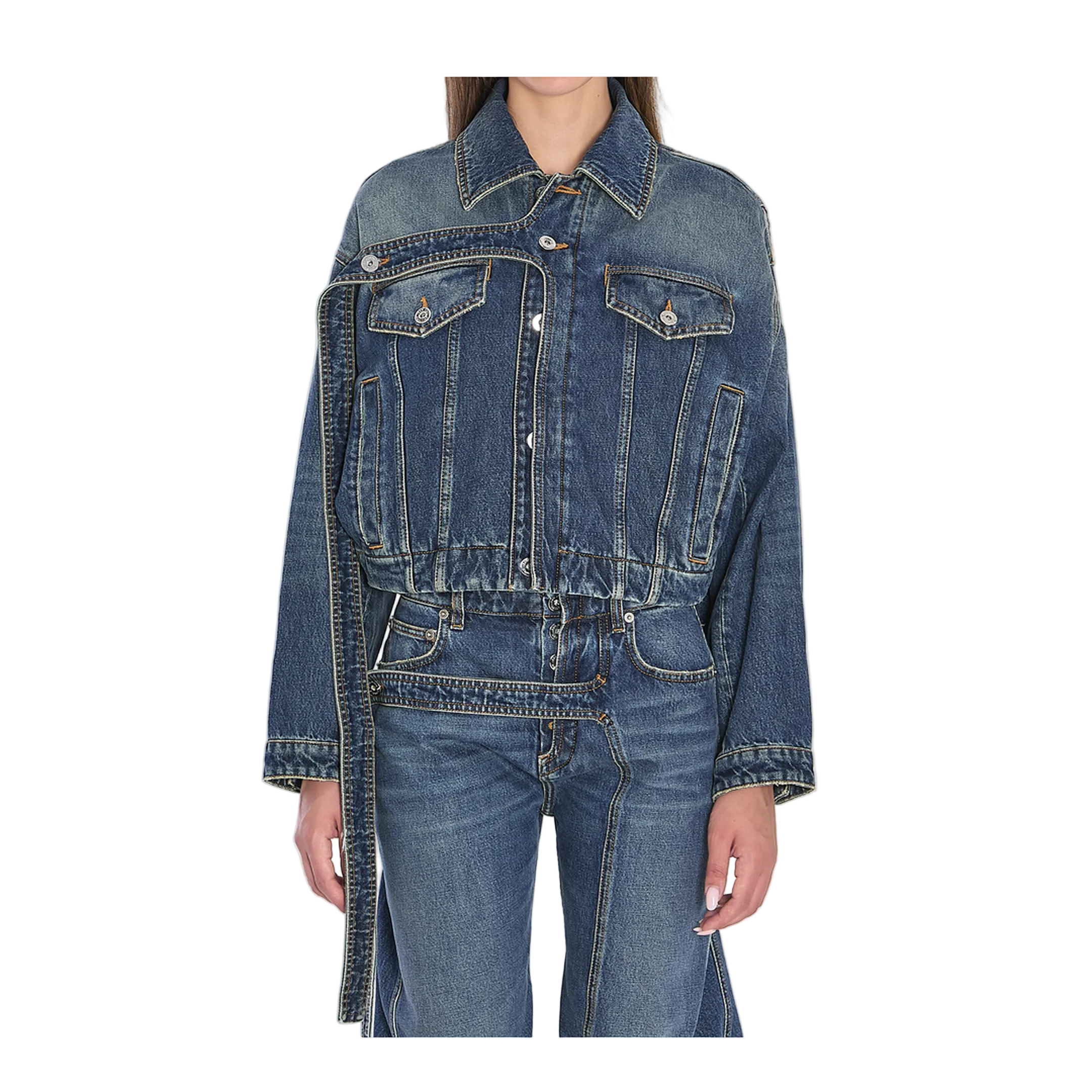 Strap Jacket in Denim - Image 1