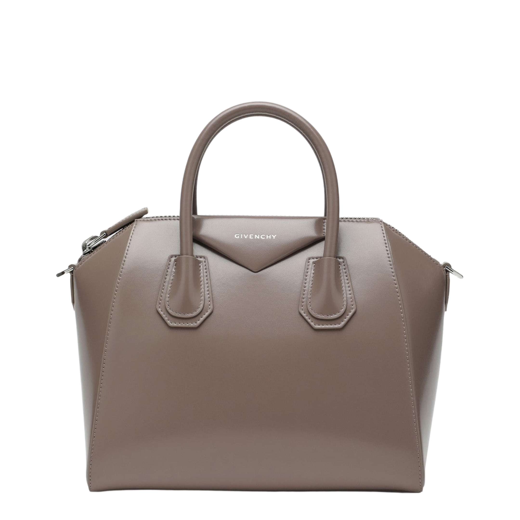 Antigona Small Calfskin Box Leather Top-Handle Bag - Sand - Image 1