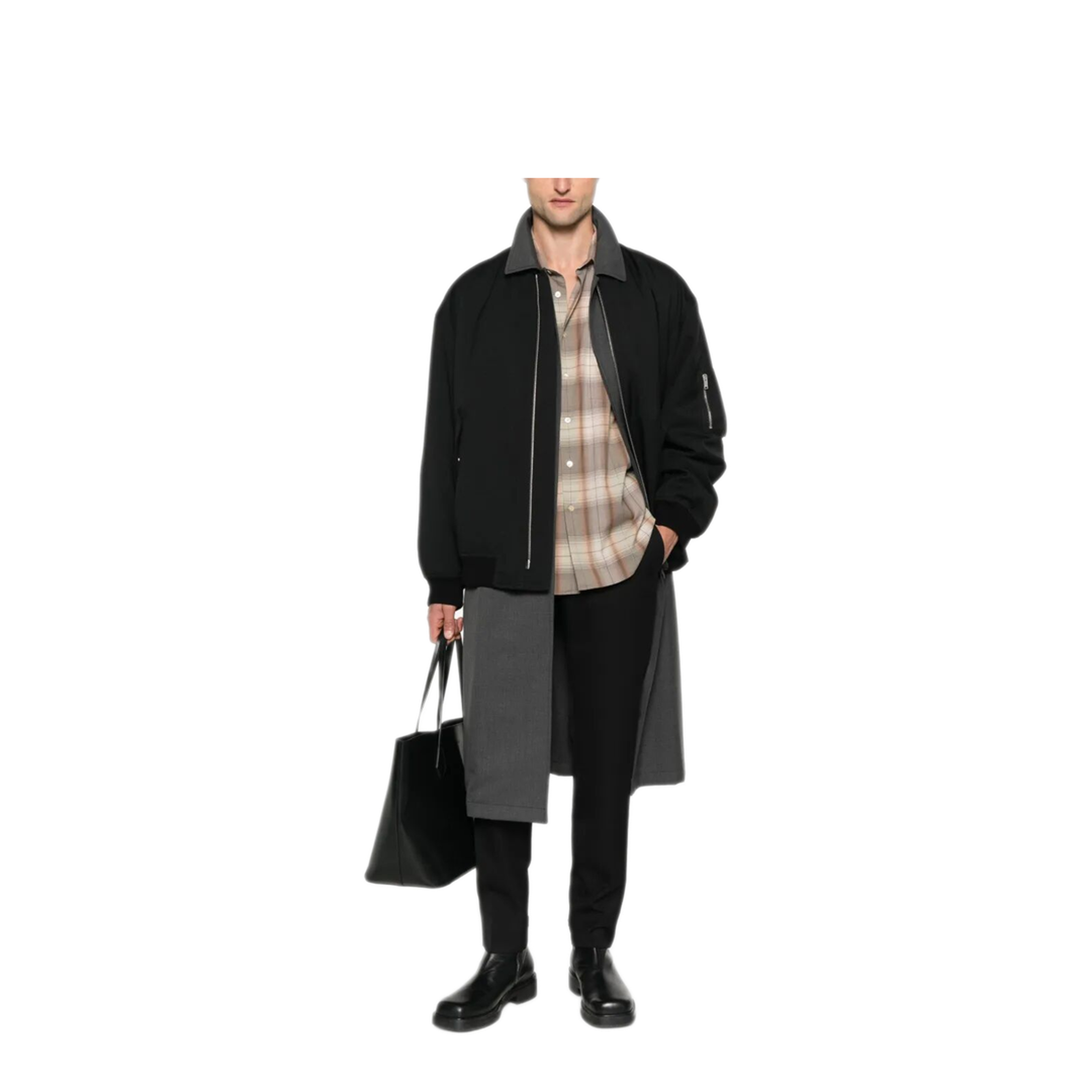 Straight Leg Wool Trousers - Image 2