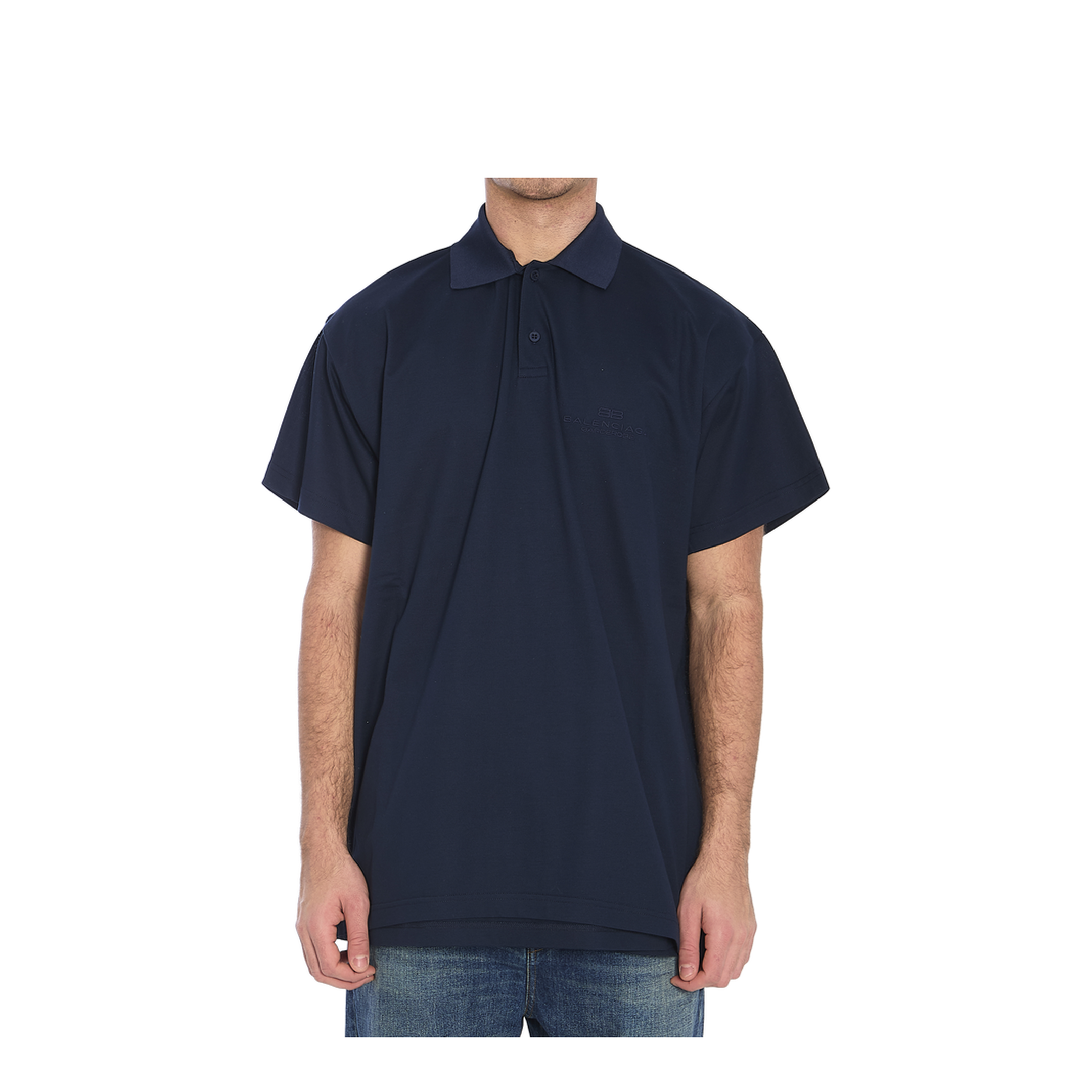 Interwined Cotton Polo Shirt - Image 1
