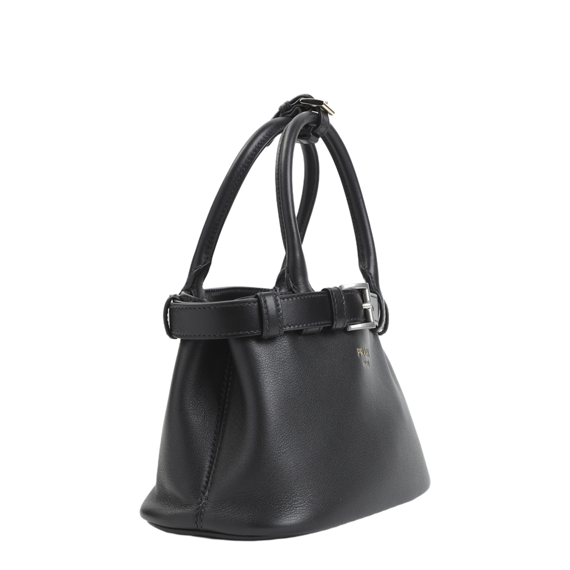 Medium Calfskin Shoulder Bag - Black - Image 5