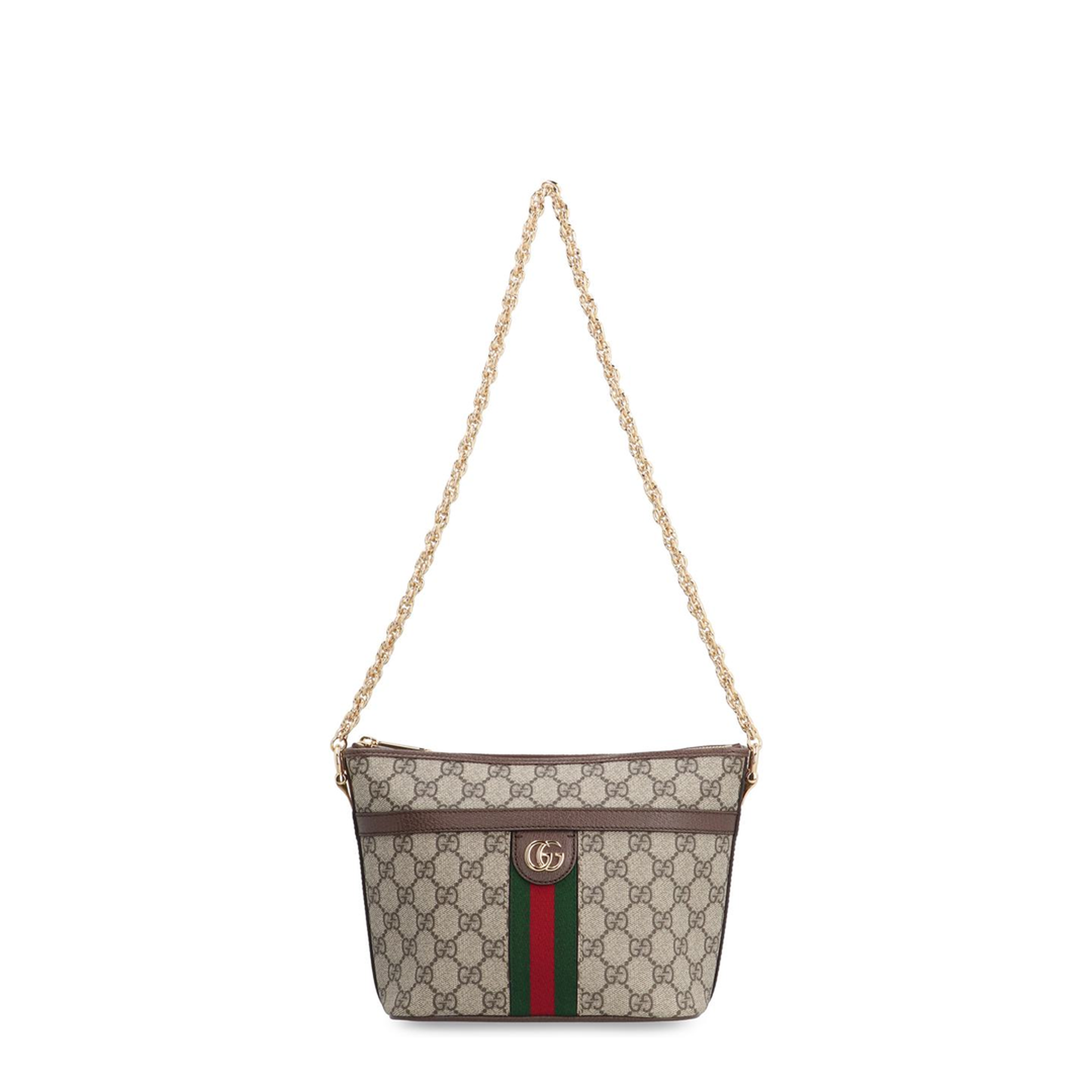 Ophidia Medium GG Supreme Canvas Shoulder Bag - Beige and Ebony - Image 5