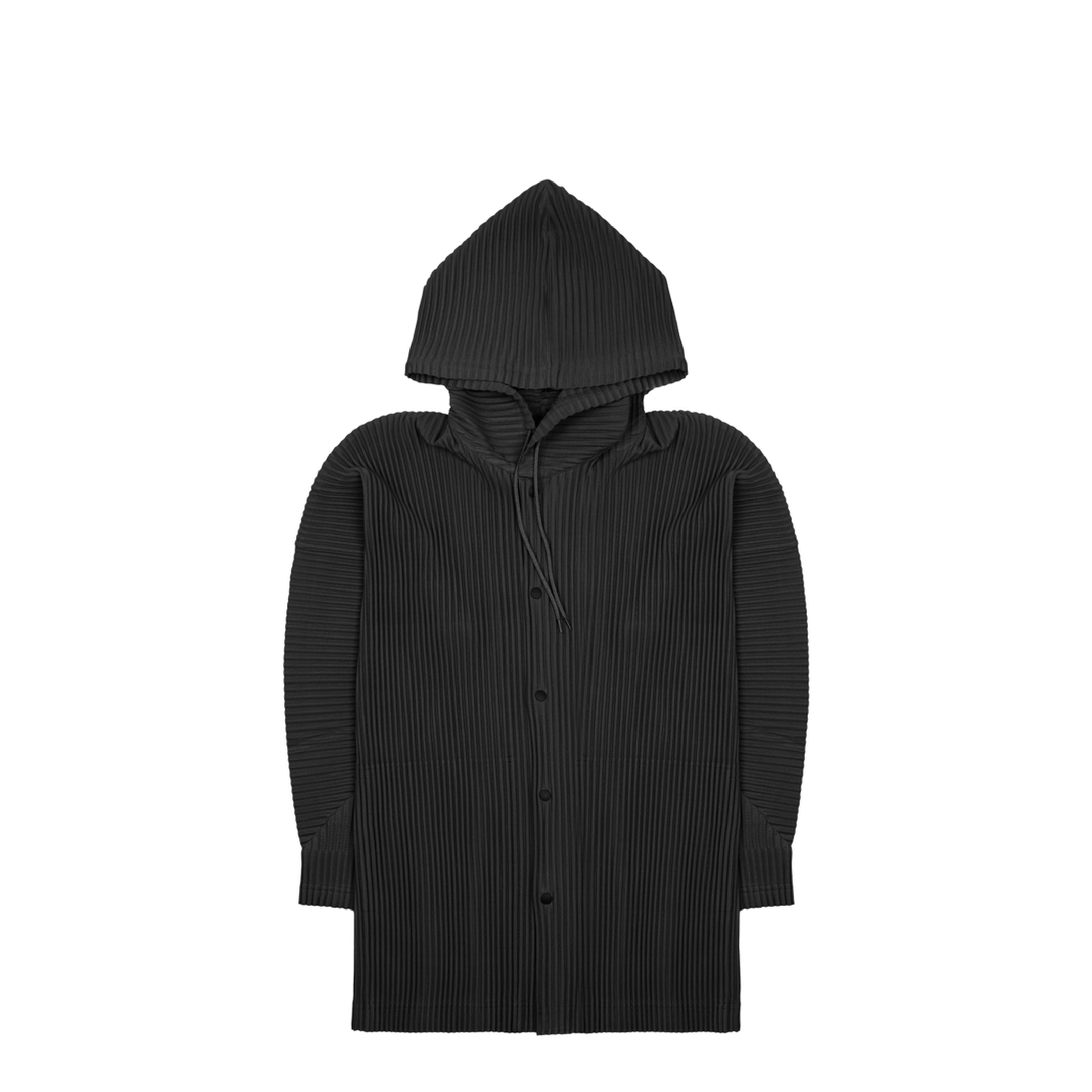 Pleated Sweatshirt with Buttons - Image 1