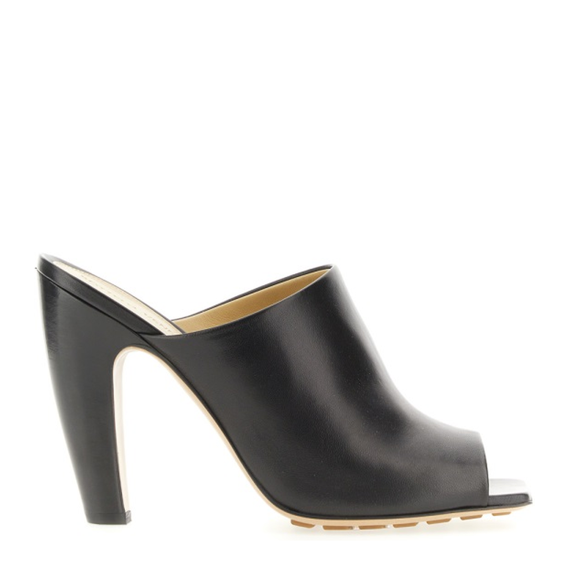 Black Nappa Leather Canalazzo Sandals - Image 1