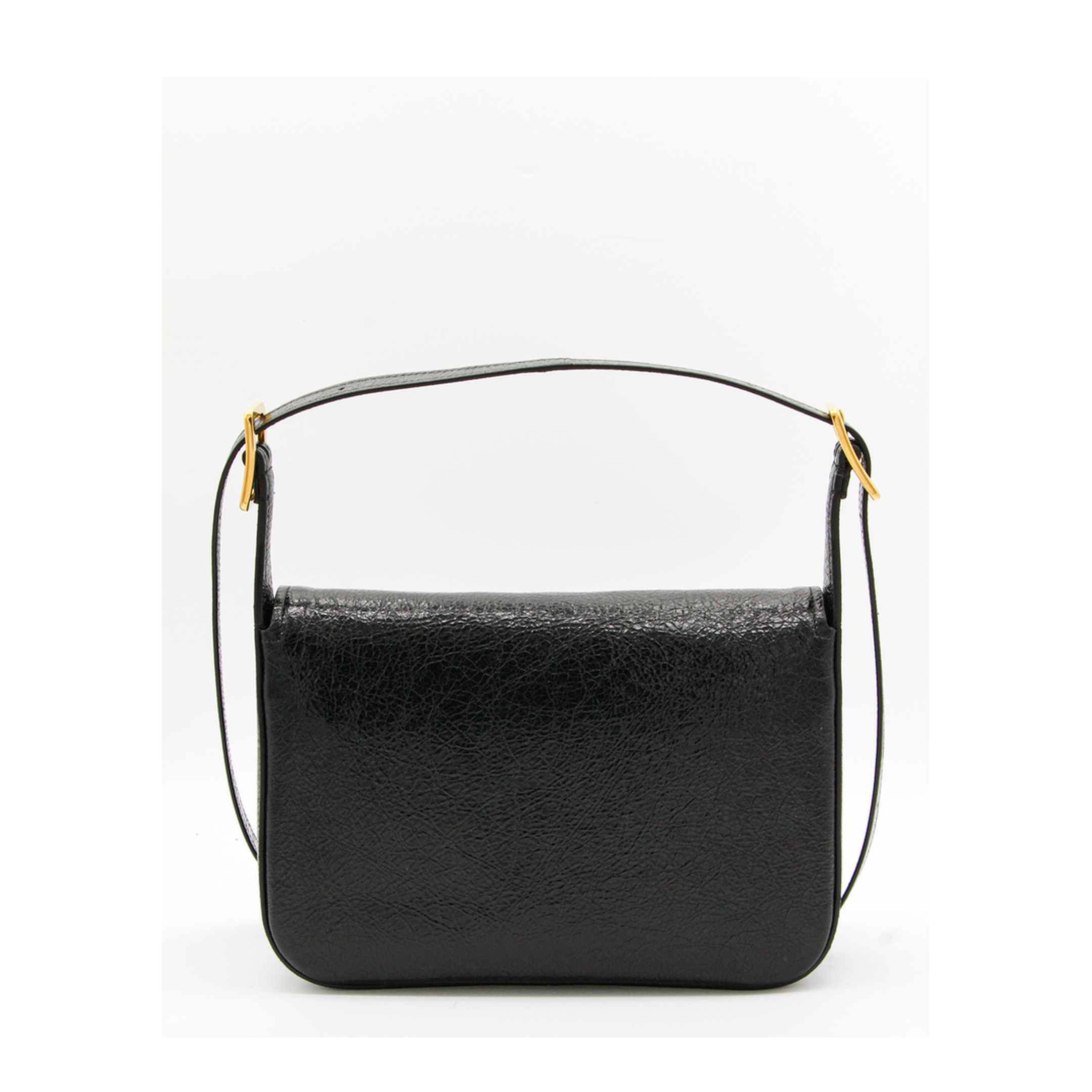 Clicca Medium Arena Lambskin Shoulder Bag - Black - Image 6