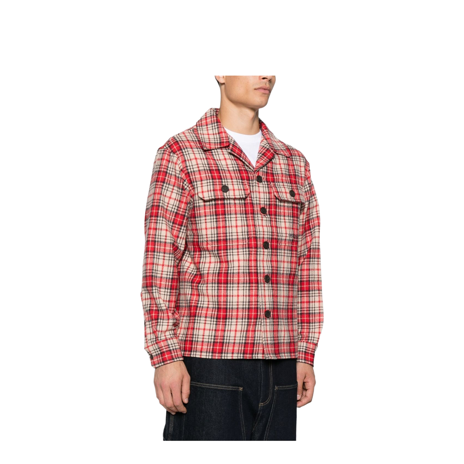 Oversized Shirt in Tartan Virgin-Wool Flannel - Image 4