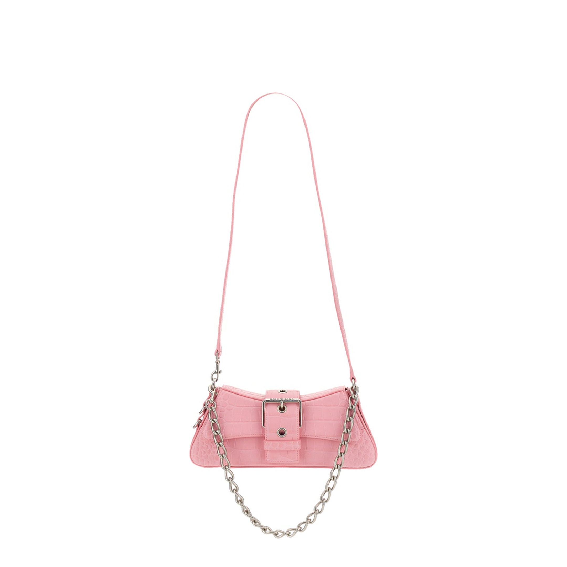 Lindsay Bag With Shoulder Strap In Pink Calfskin - Image 1