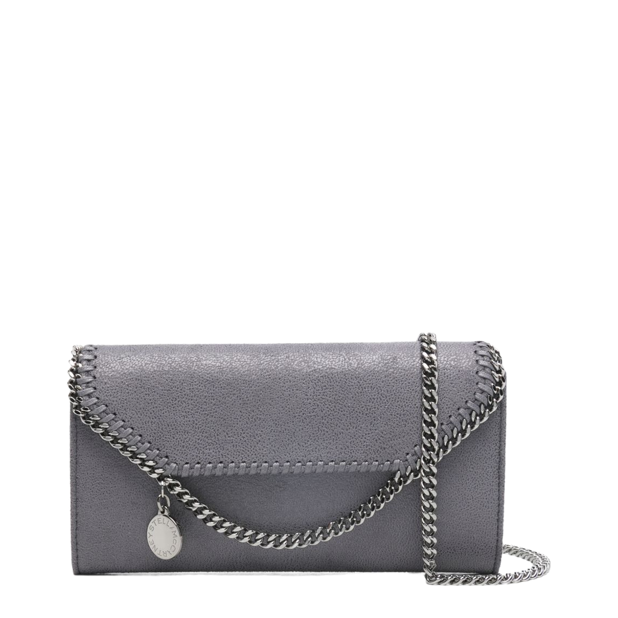 Falabella Shaggy Deer Wallet-On-Chain Crossbody - Grey - Image 1