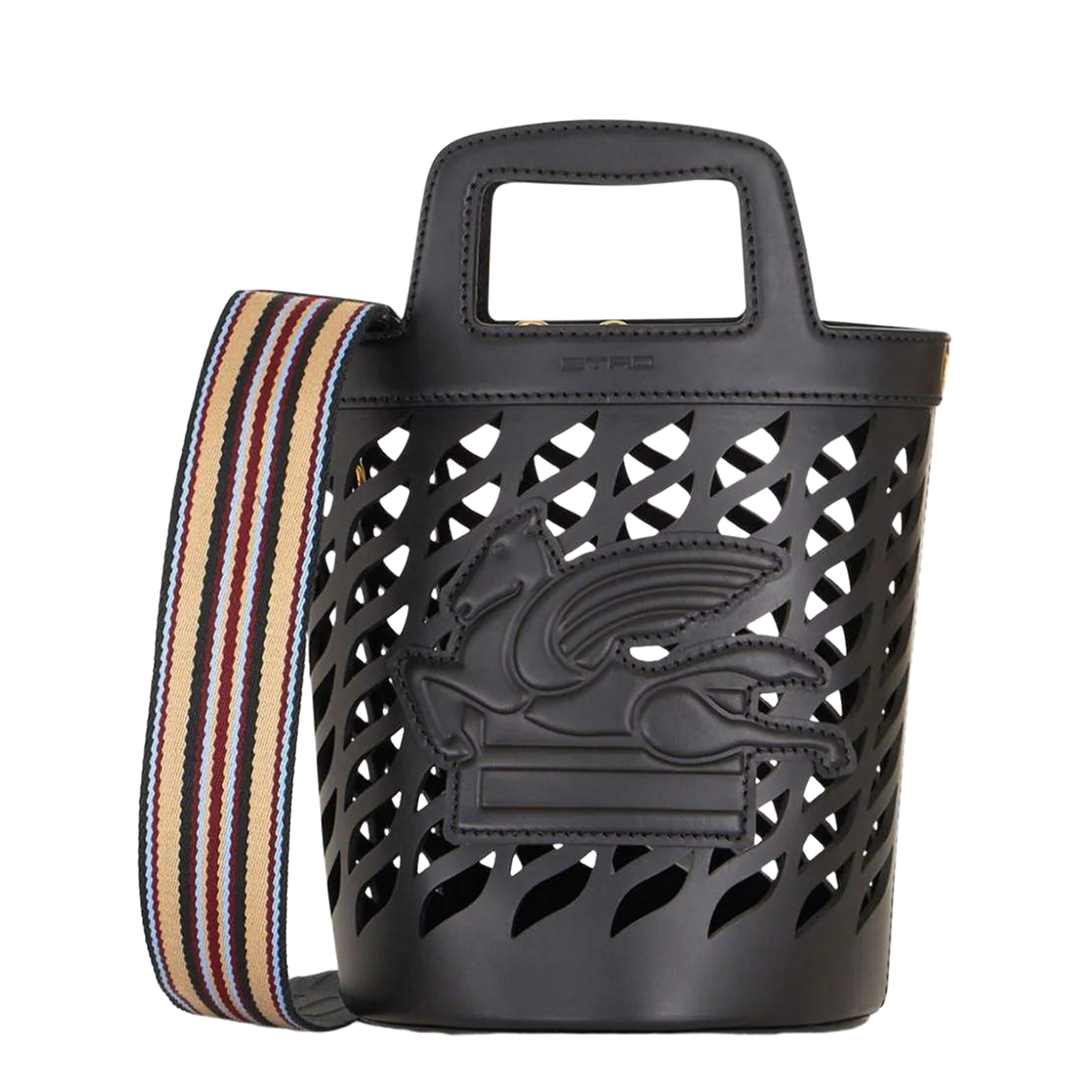 Bullhide Leather Bucket Bag - Black - Image 1