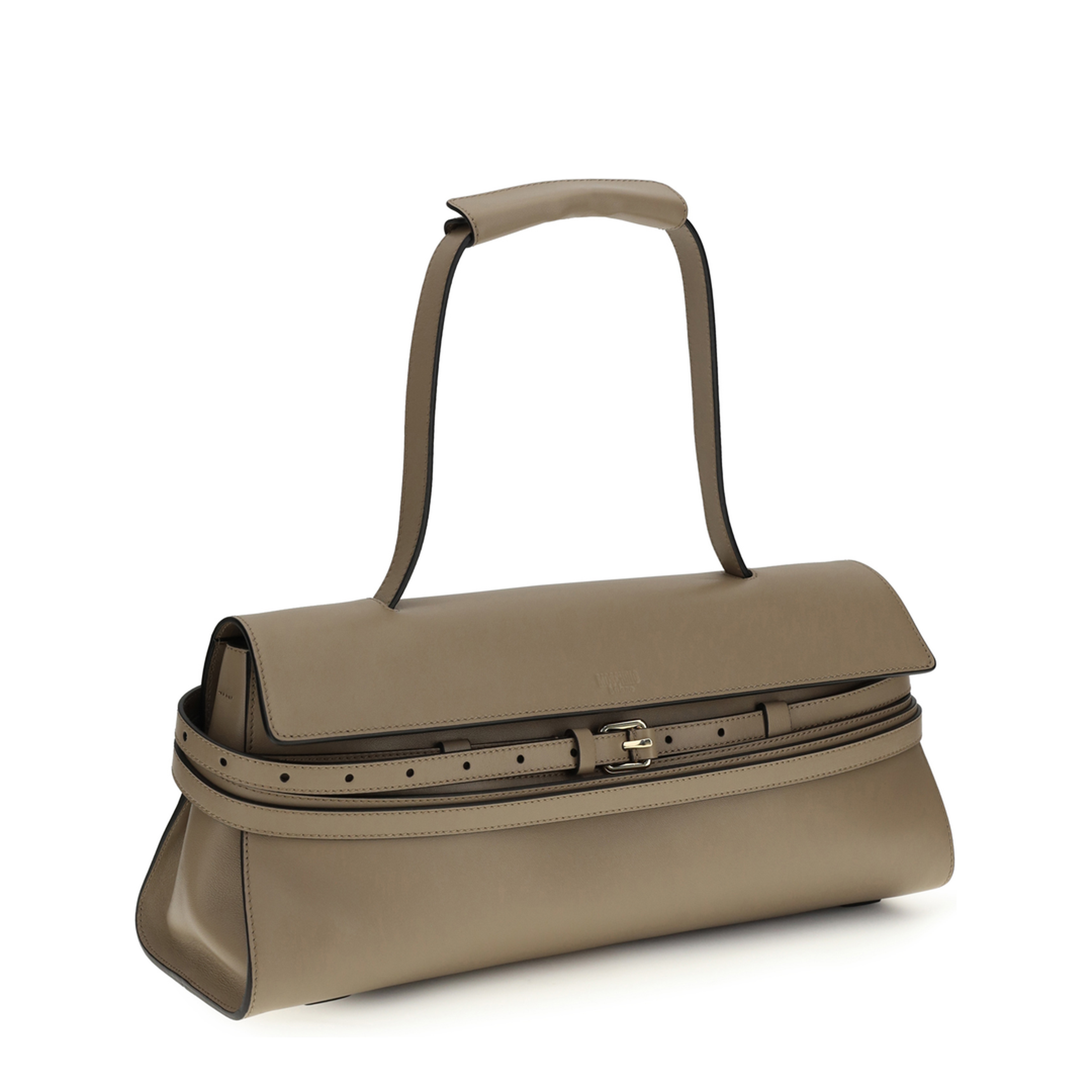 Tie Me Medium Sheepskin Shoulder Bag - Black - Image 2