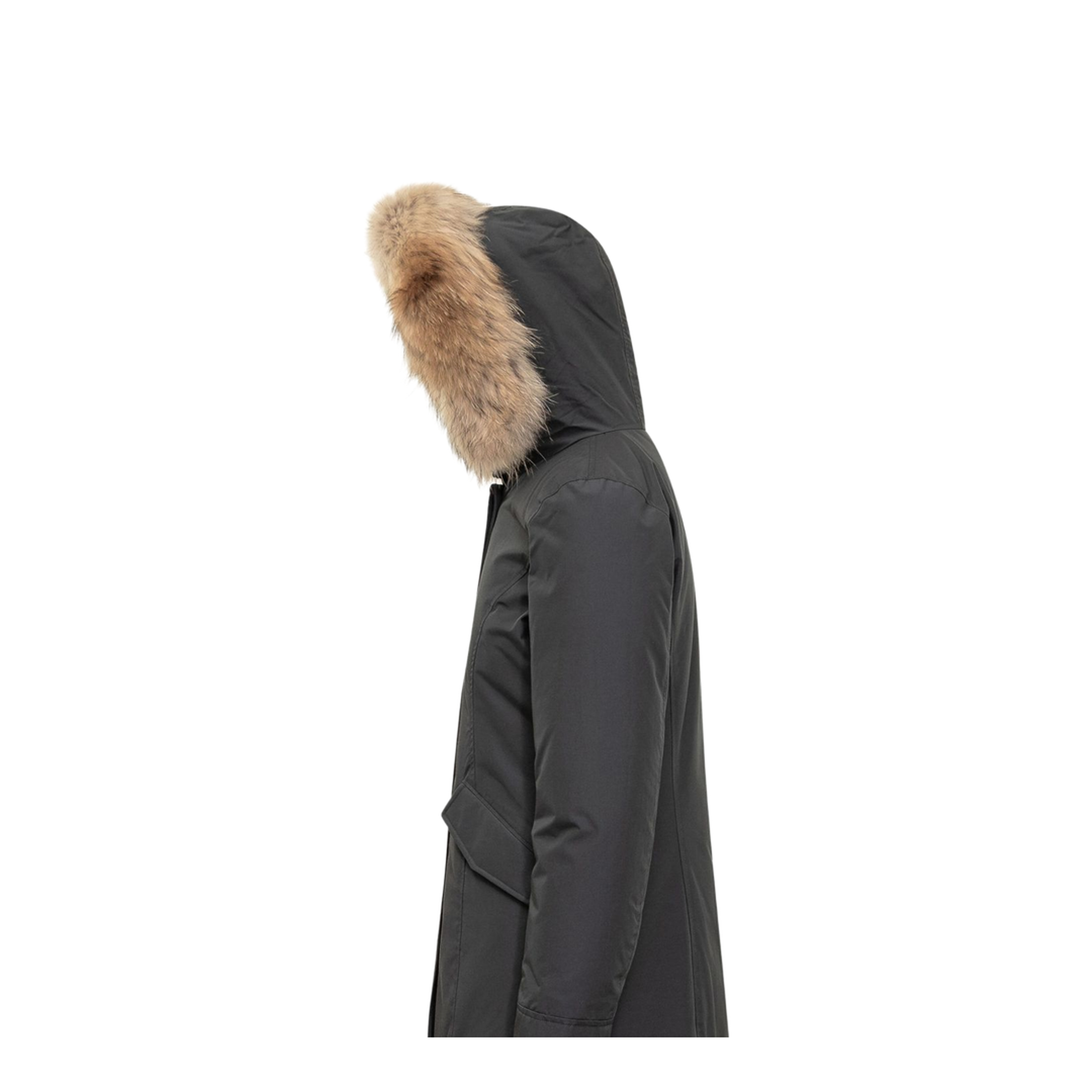 Arctic Parka In Ramar Cloth With Removable Fur - Image 3