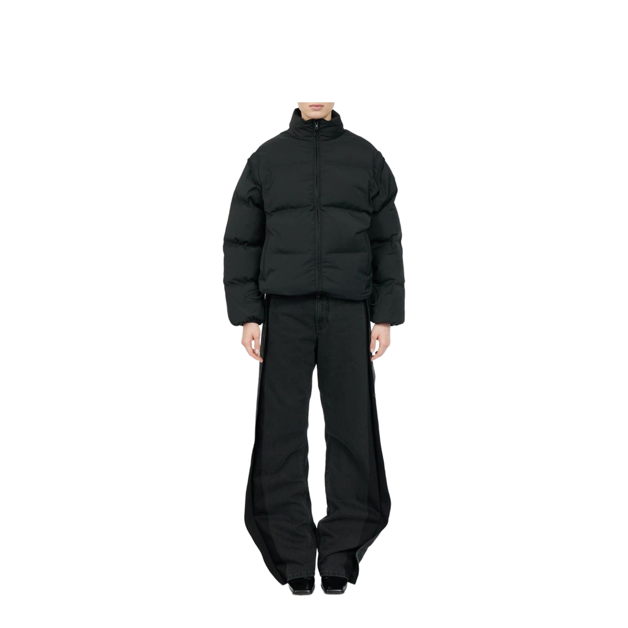 Transformable Padded Black Jacket - Image 4
