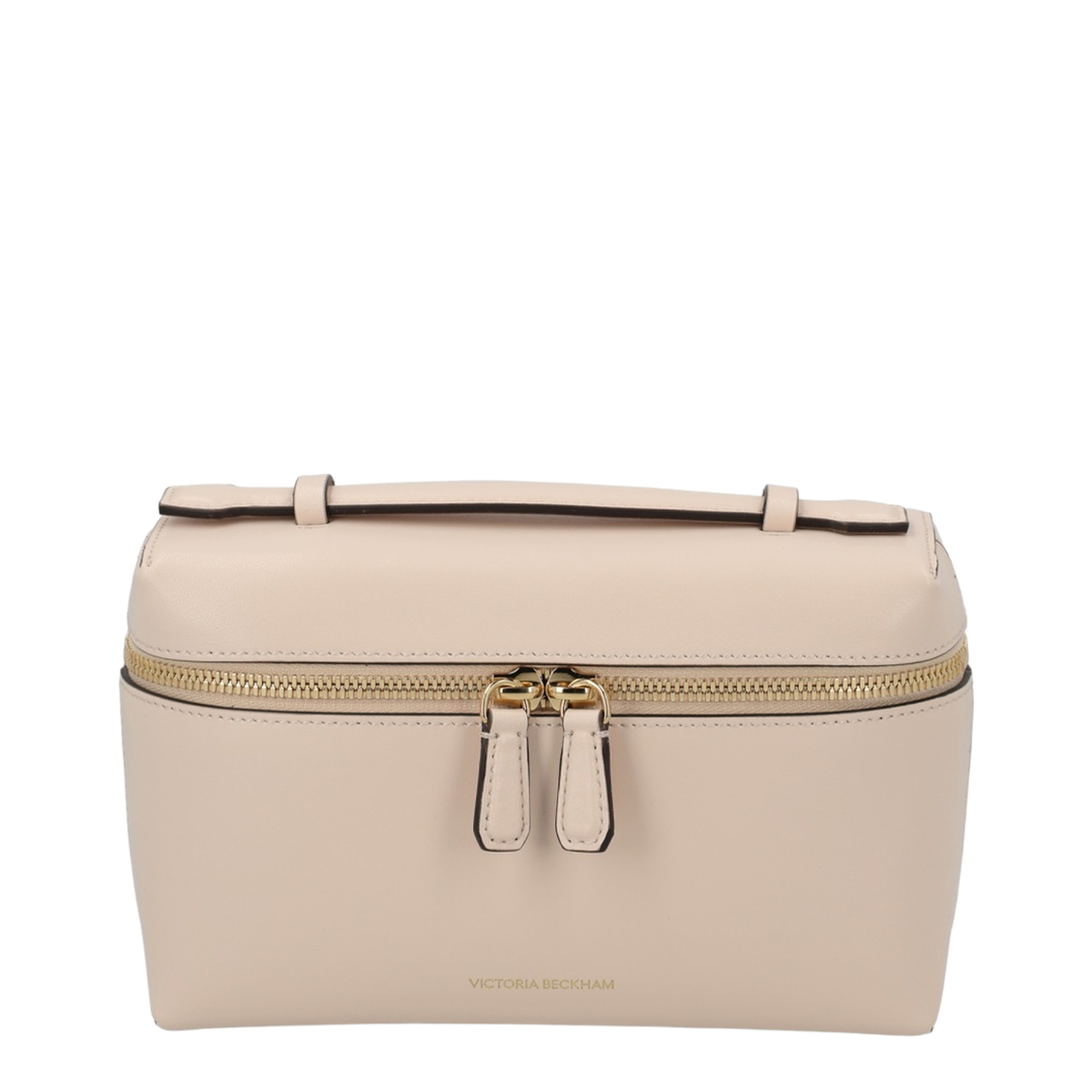 Vanity Crossbody Bag In Shiny Calf Leather - Pale Rose - Image 1
