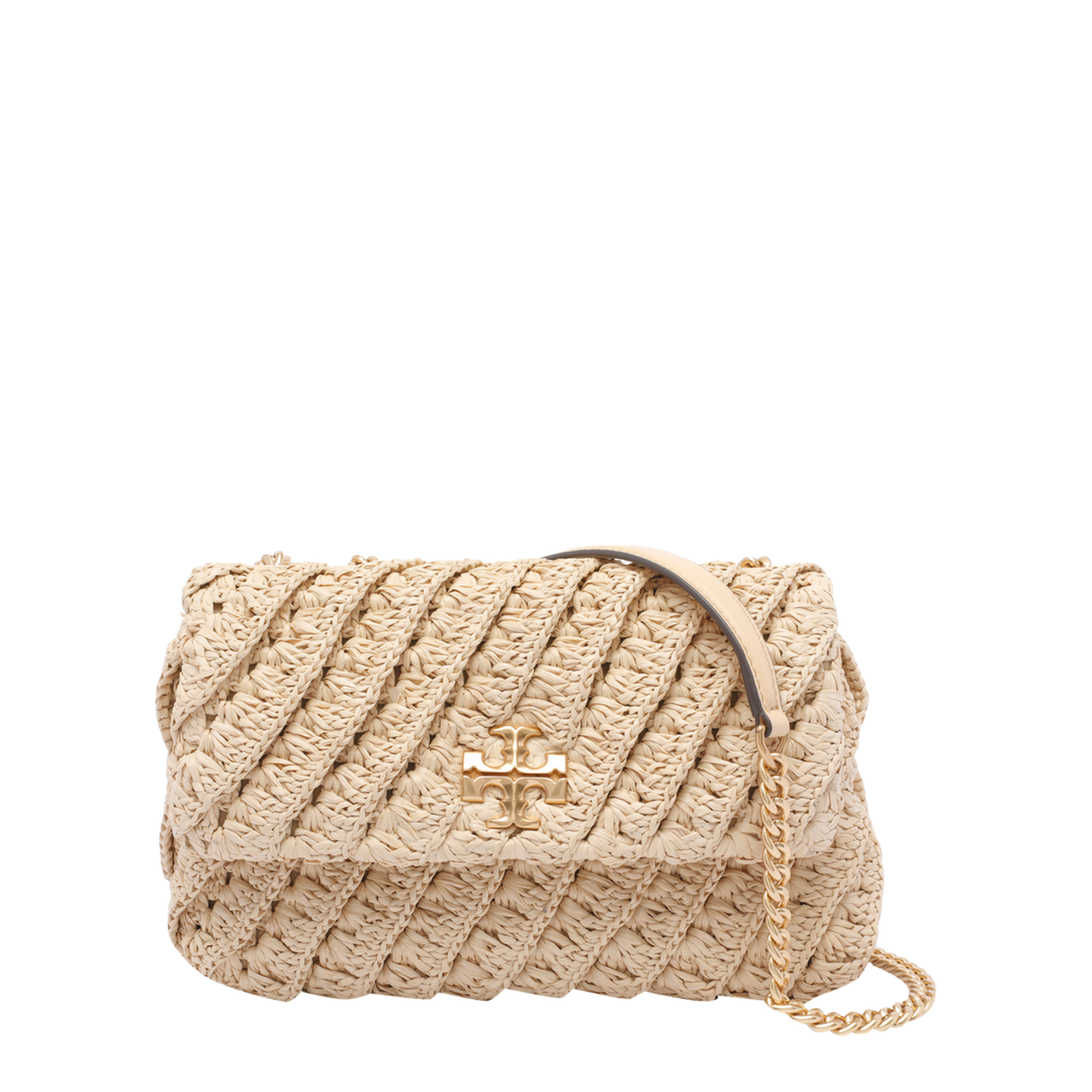 Natural Small Kira Woven Convertible Shoulder Bag - Image 1
