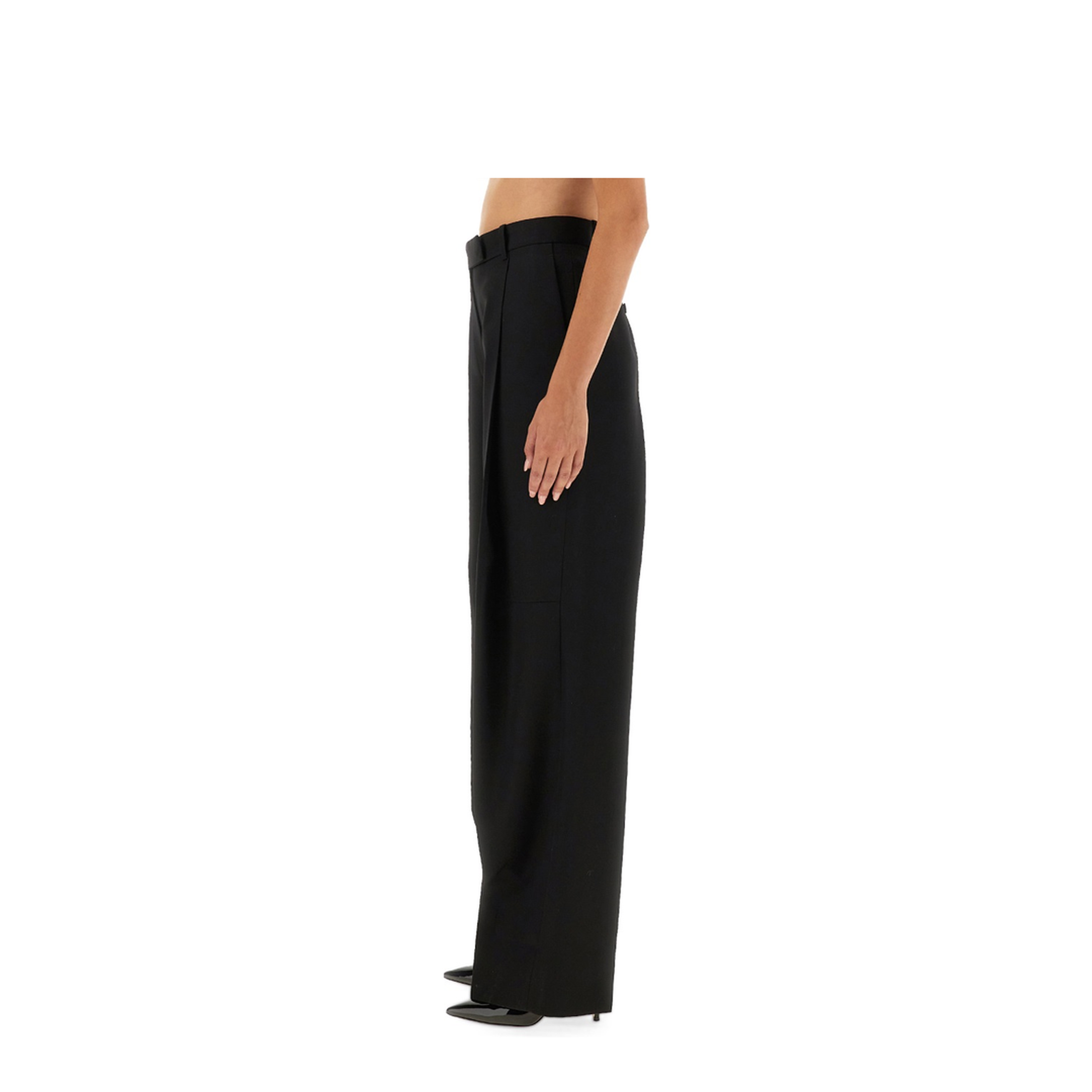 Sharp Wool Pants with Pleats - Image 4