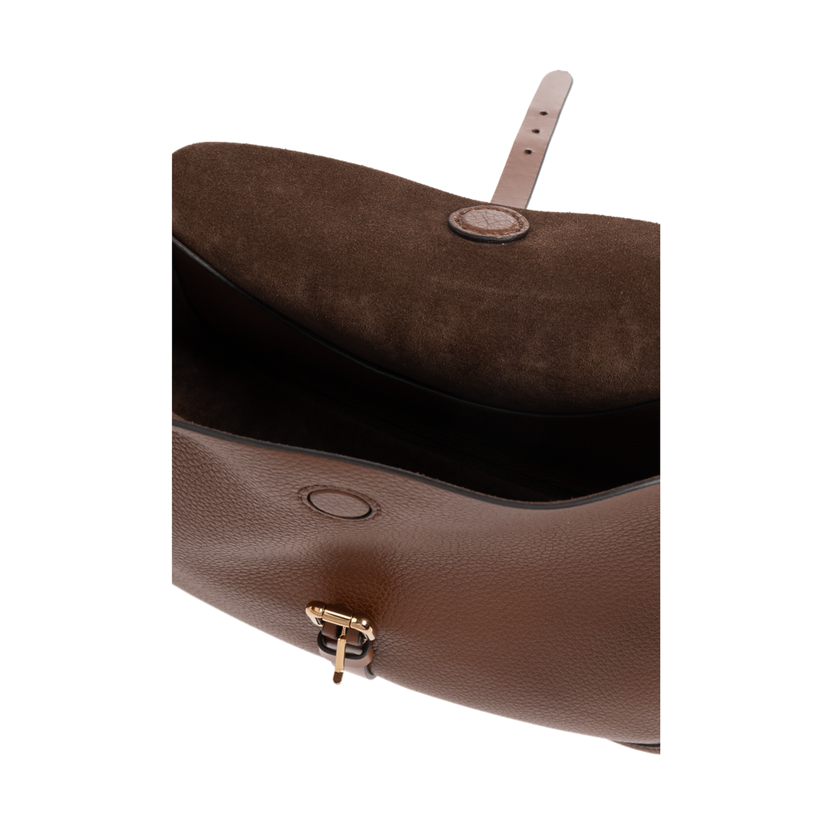 Pony Medium Shoulder Bag Leather Brown - Image 5