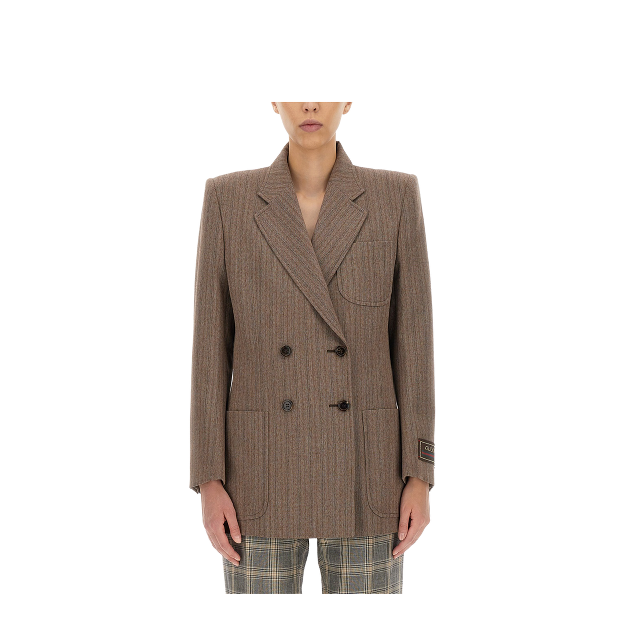 Herringbone Wool Jacket - Image 1