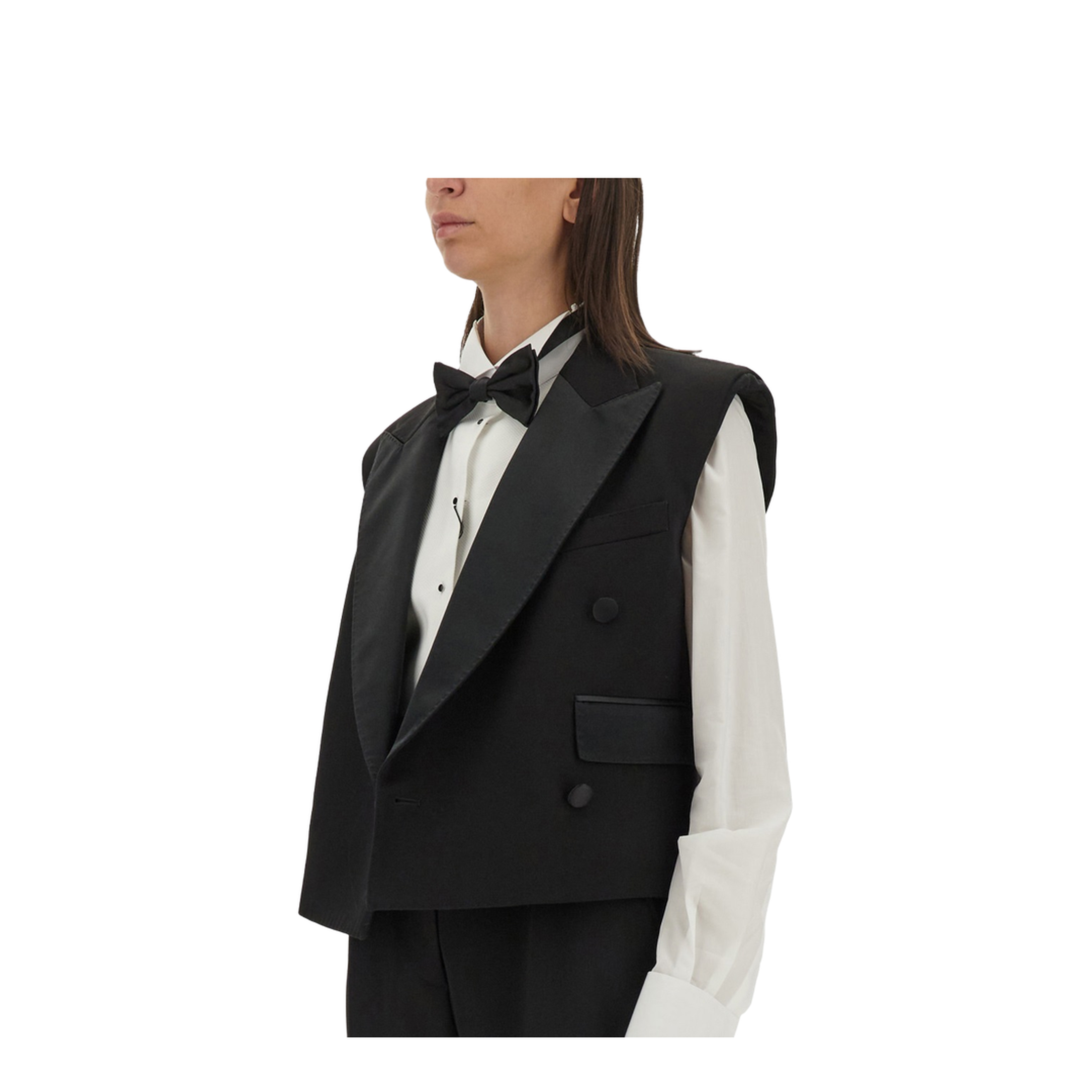Double-Breasted Sleeveless Jacket - Image 4
