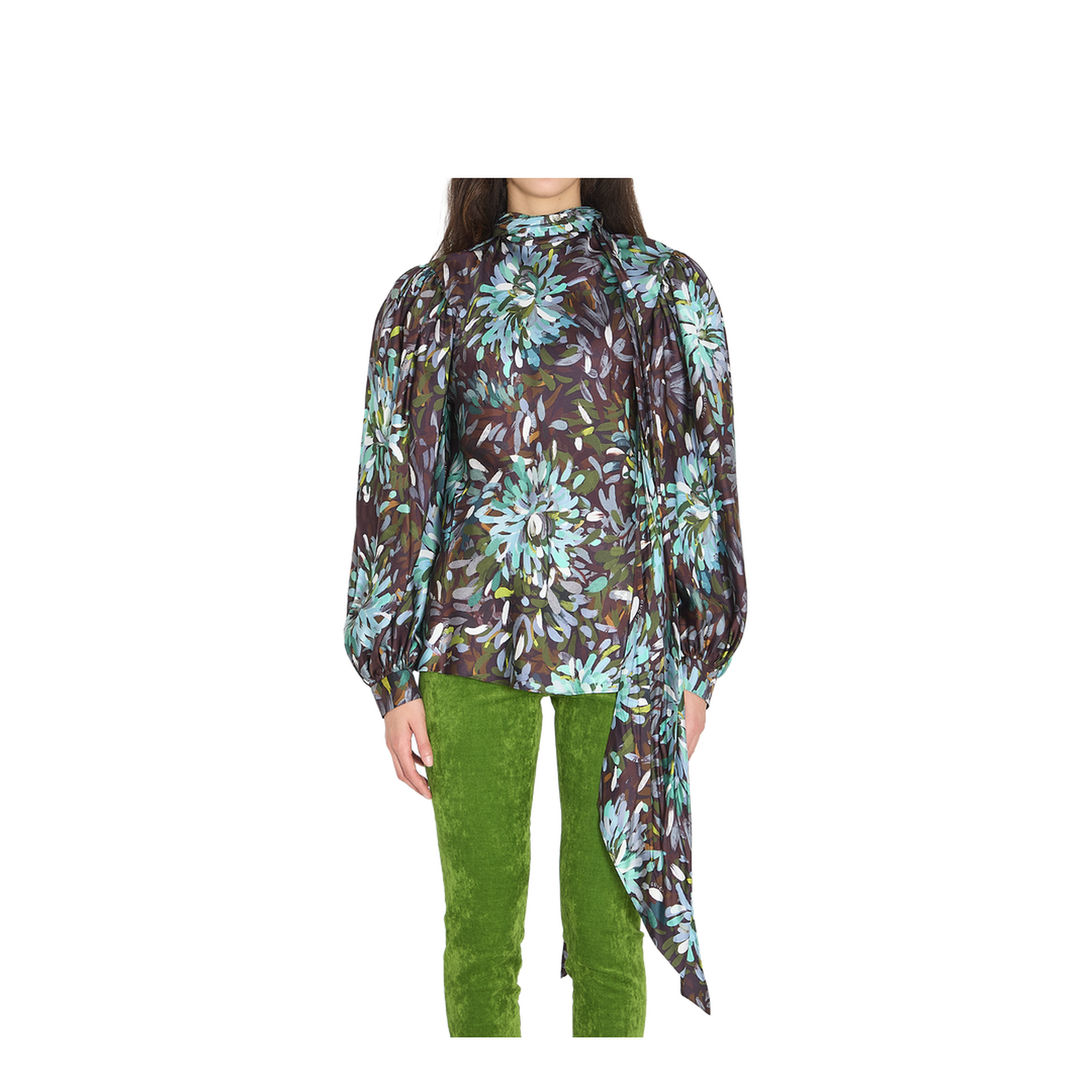 Printed Silk Twill Shirt - Image 1