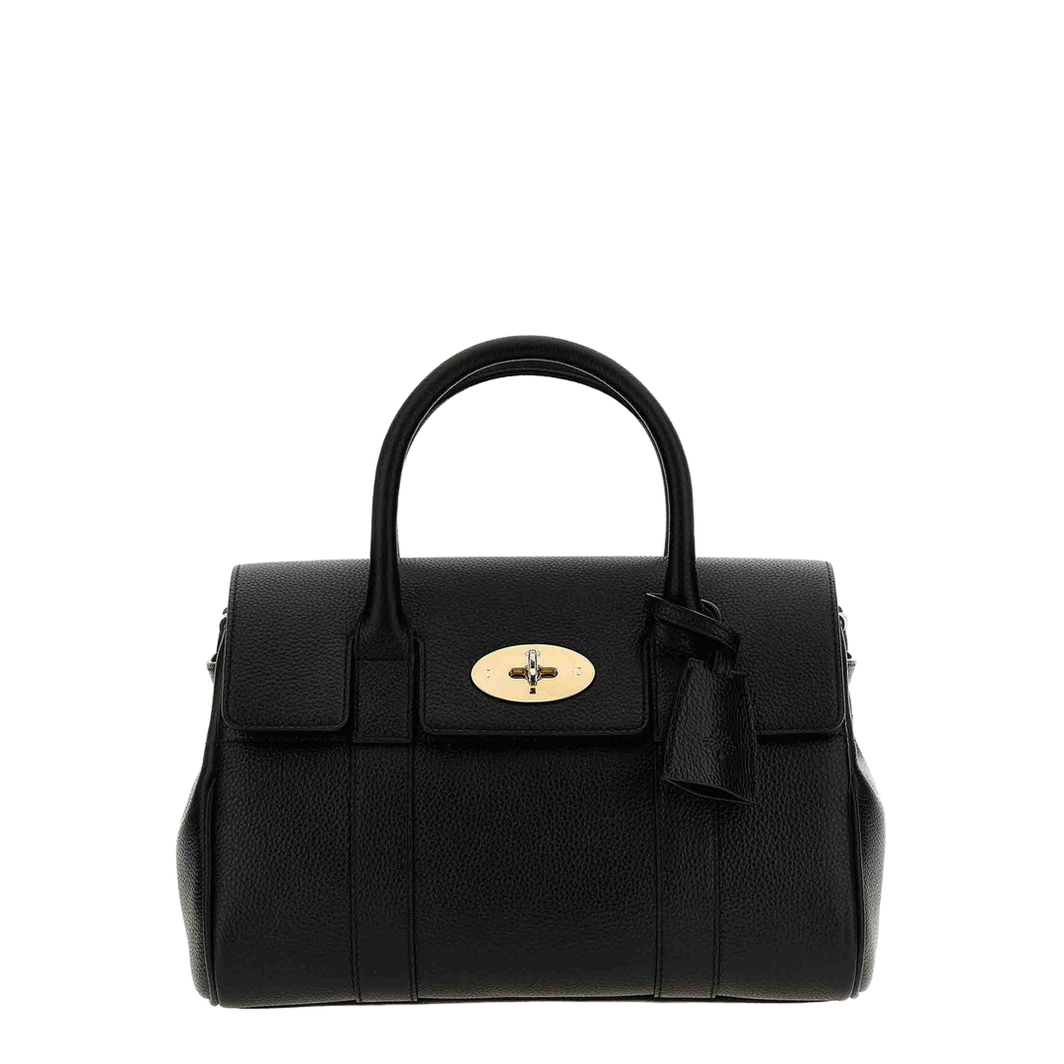 Bayswater Small Classic Grain Satchel - Black - Image 1