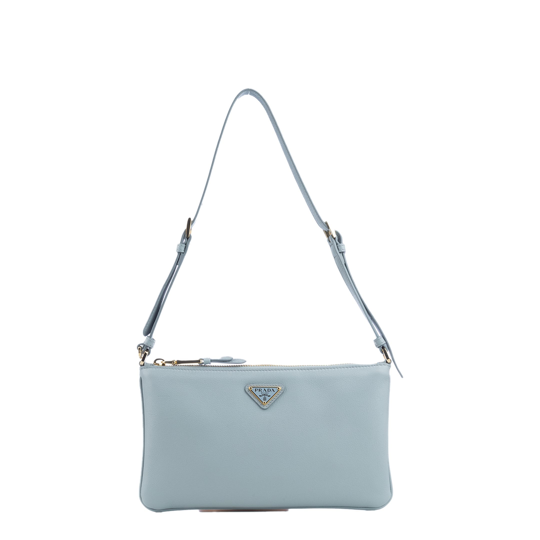 Calfskin Shoulder Bag - Azure - Image 5