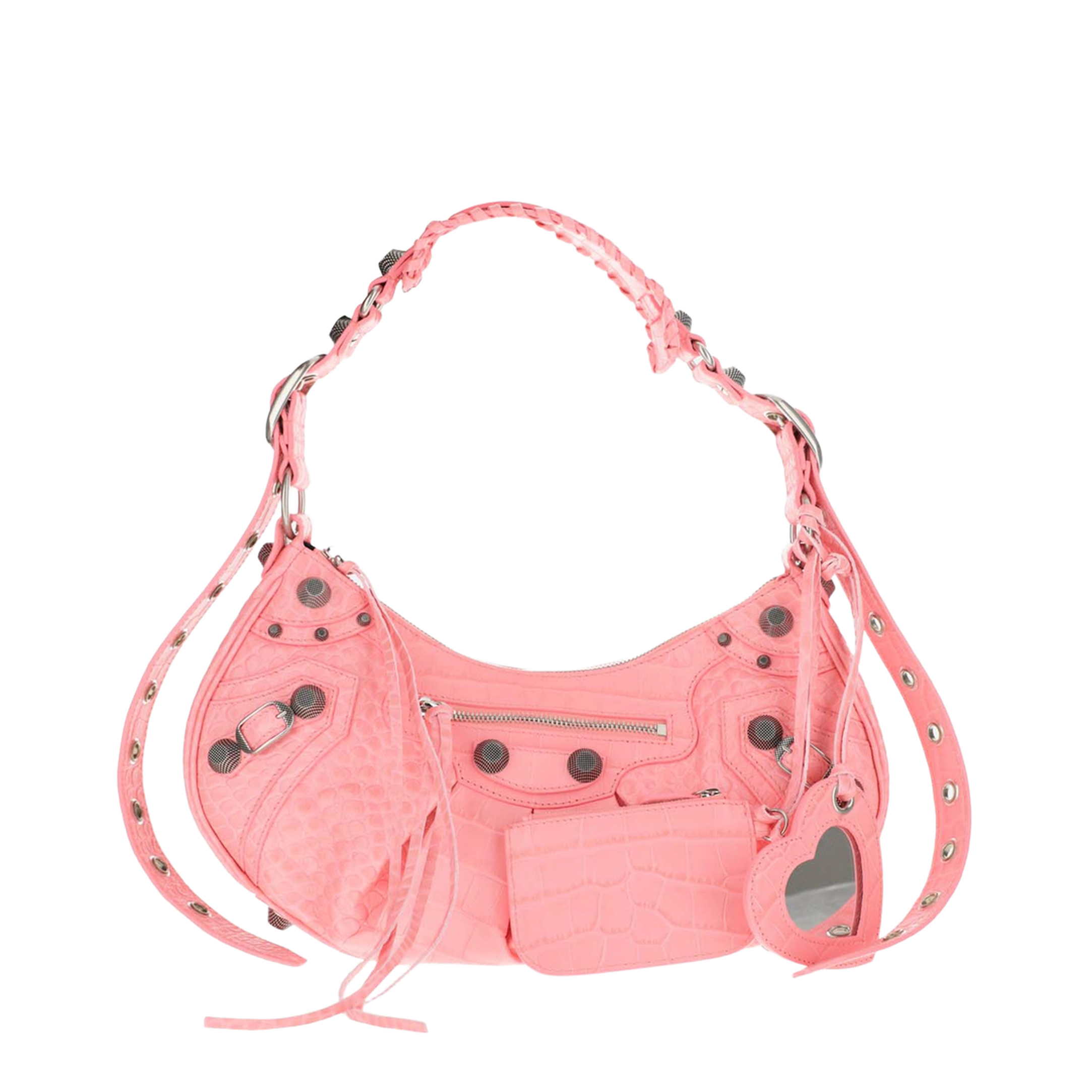 Le Cagole Small Shoulder Bag in Pink - Image 4