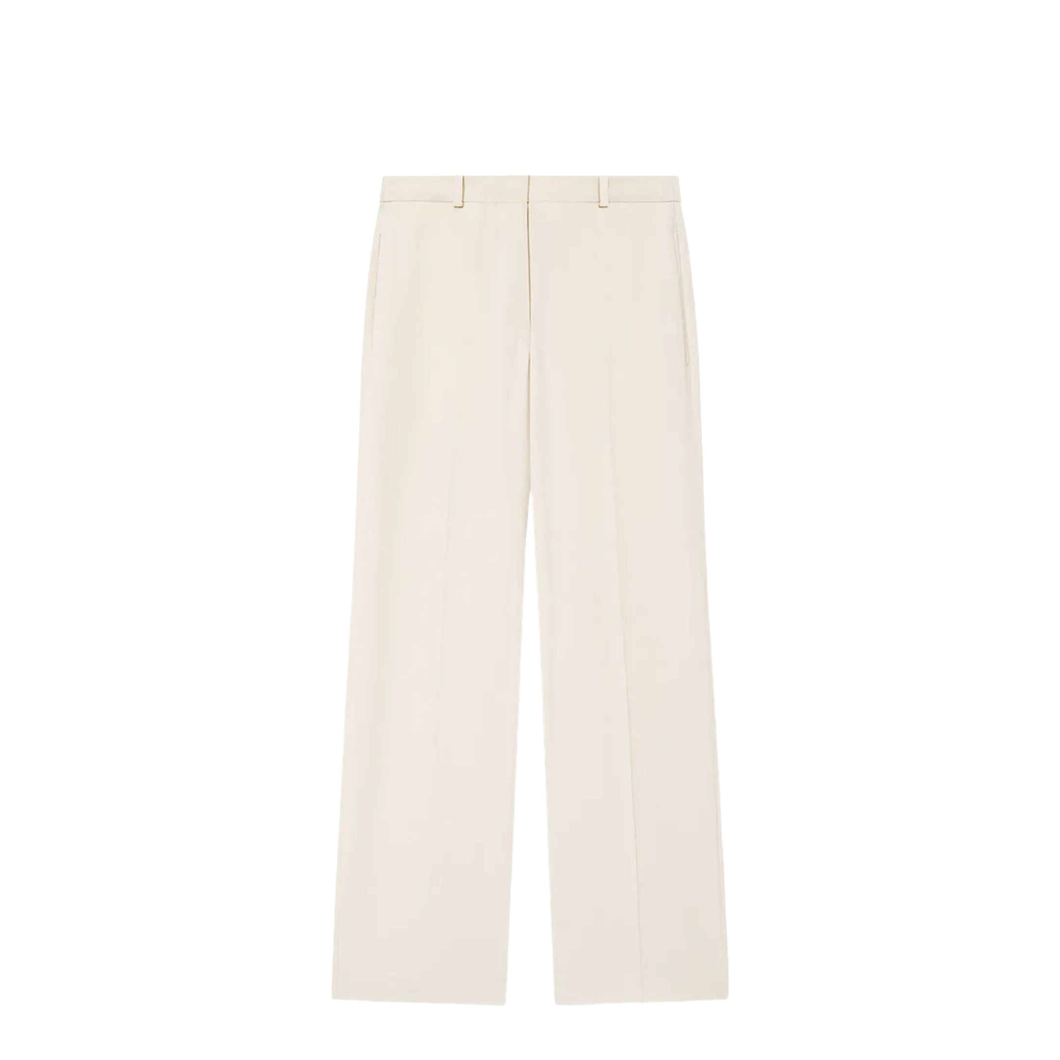 Neonda Flowing Crepe Pleated Suit Pants - Image 1