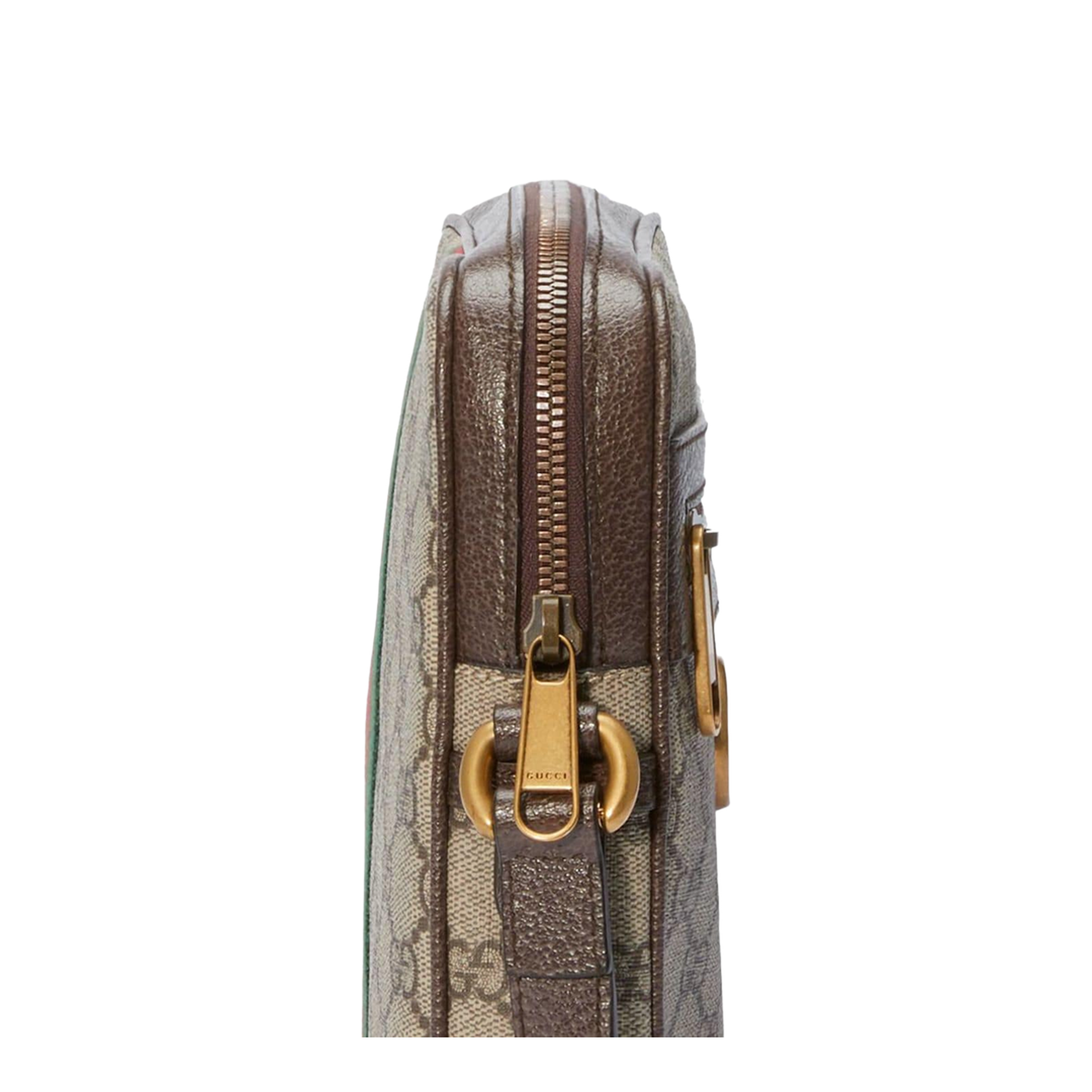 Ophidia Small GG Supreme Canvas Messenger Bag - Beige/ebony - Image 4
