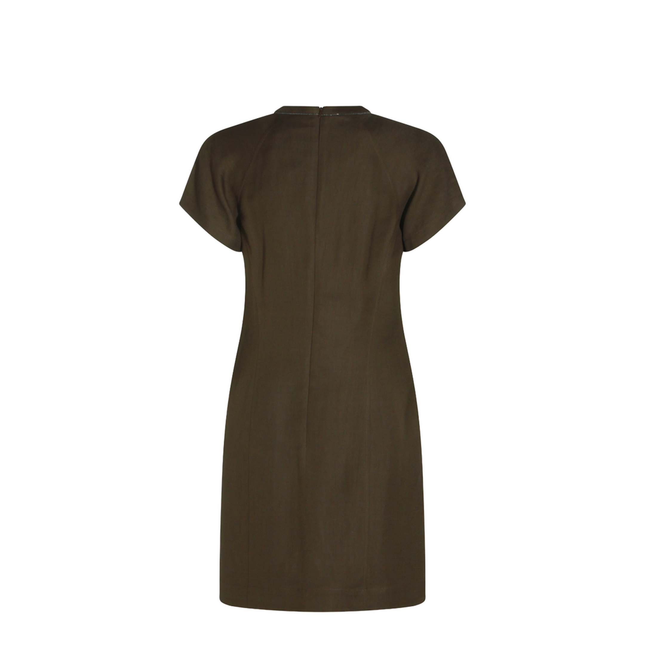 Brown Viscose Blend Dress - Image 3