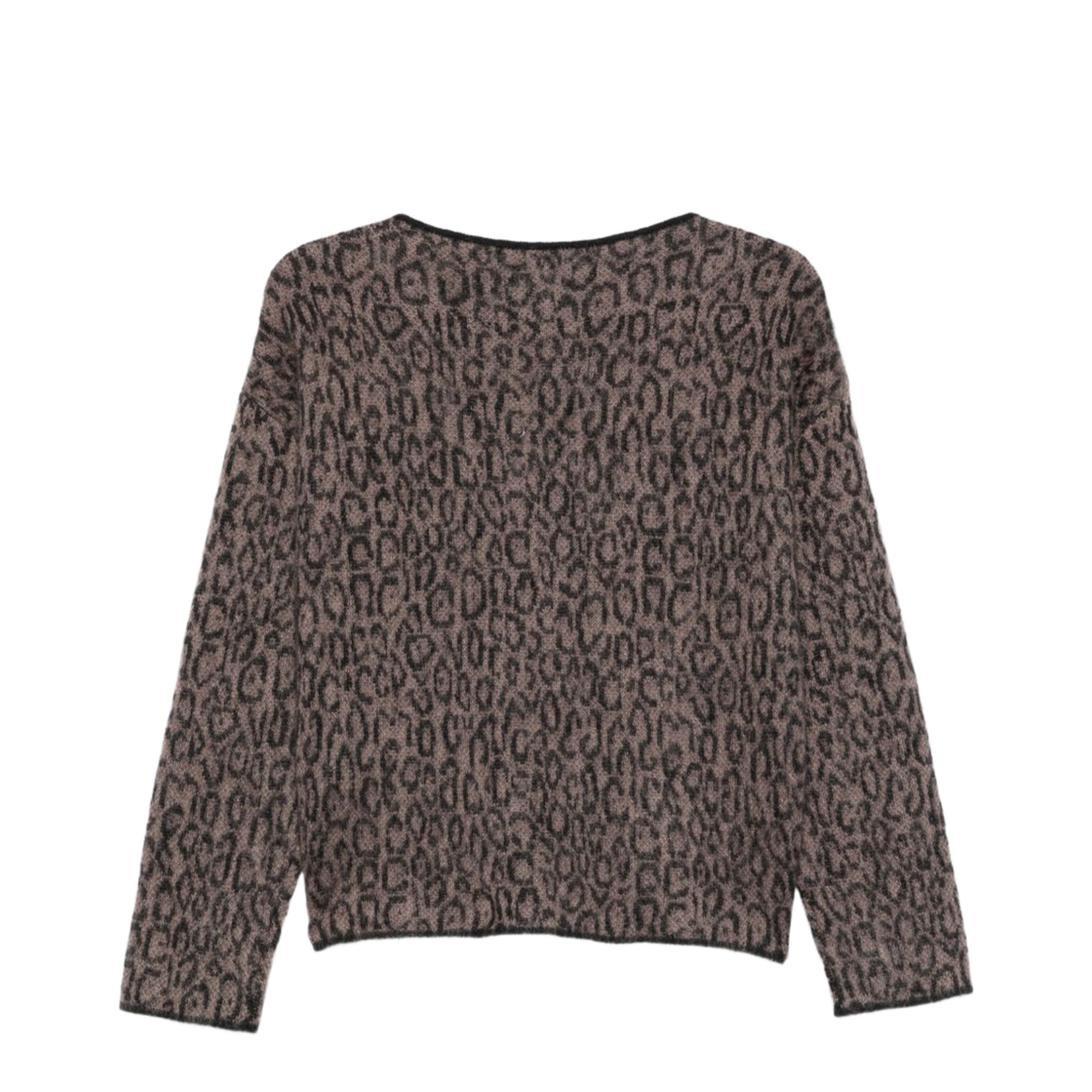 Brown Leopard Print Sweater - Image 3
