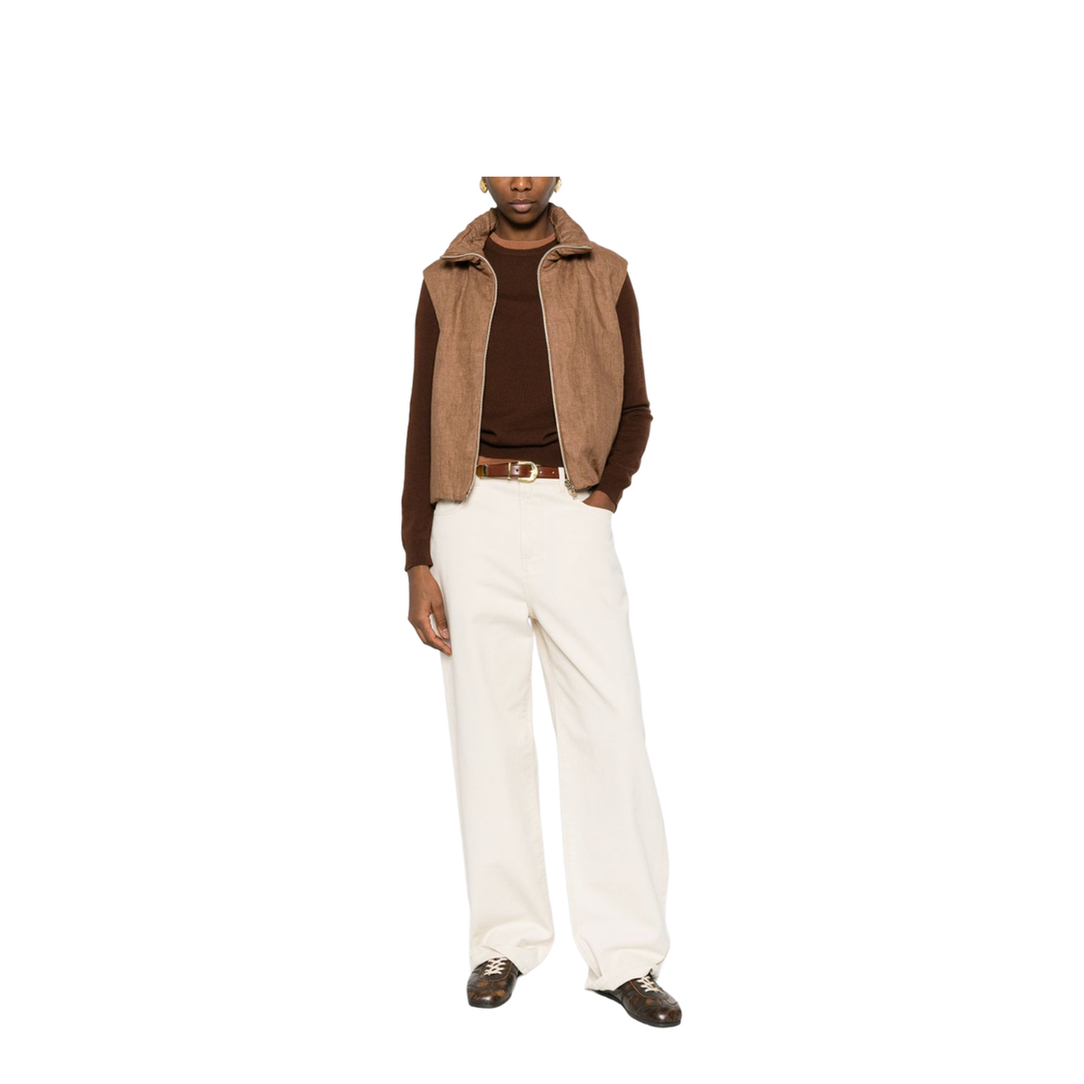 Sweaters Leather Brown - Image 5