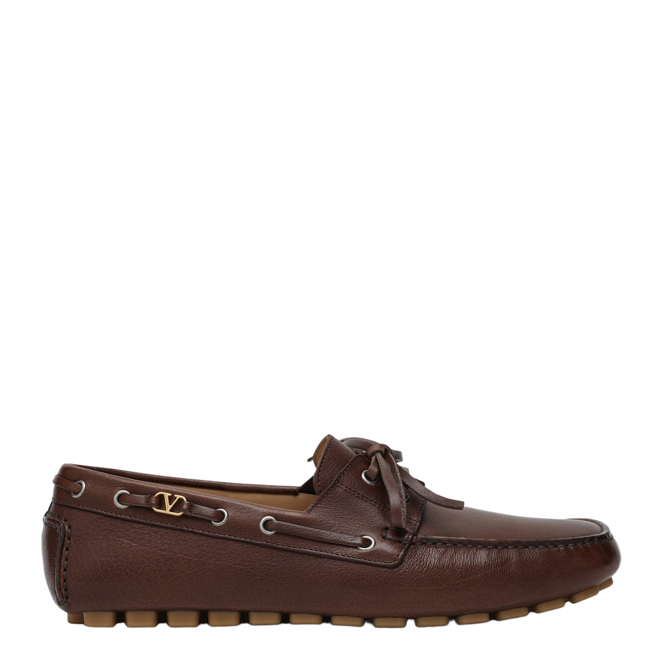 Brown Leather Moccasin Driver - Image 1