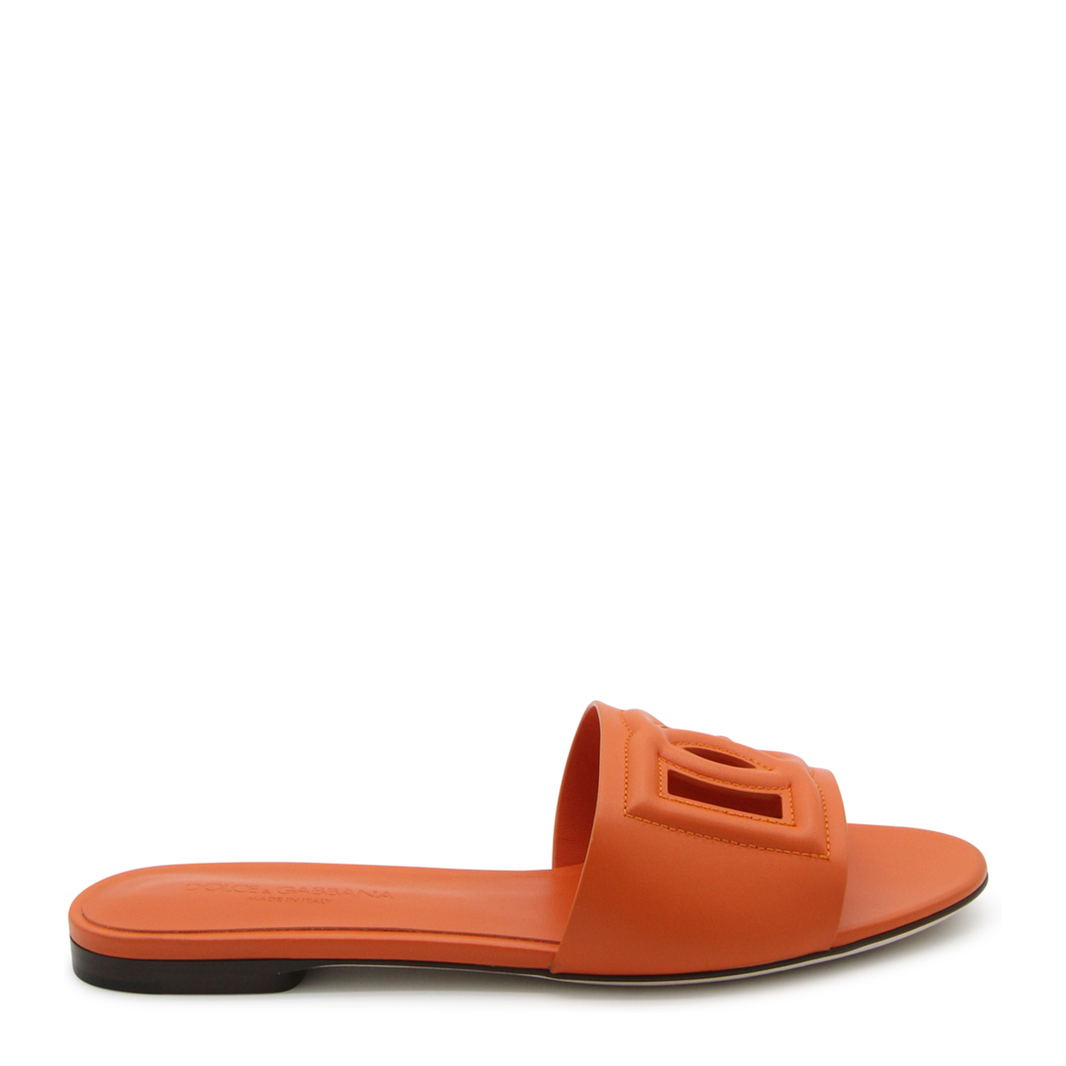 Calfskin Sliders with Logo - Image 1