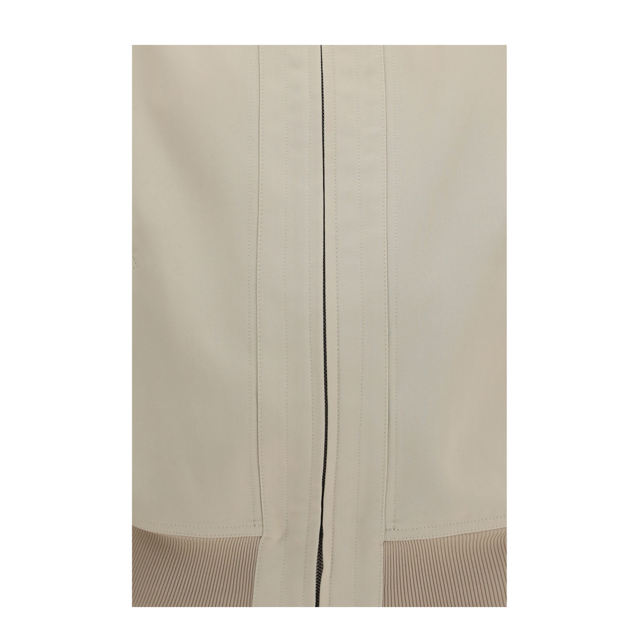 Zip Bomber Jacket in Silk Poplin - Image 3