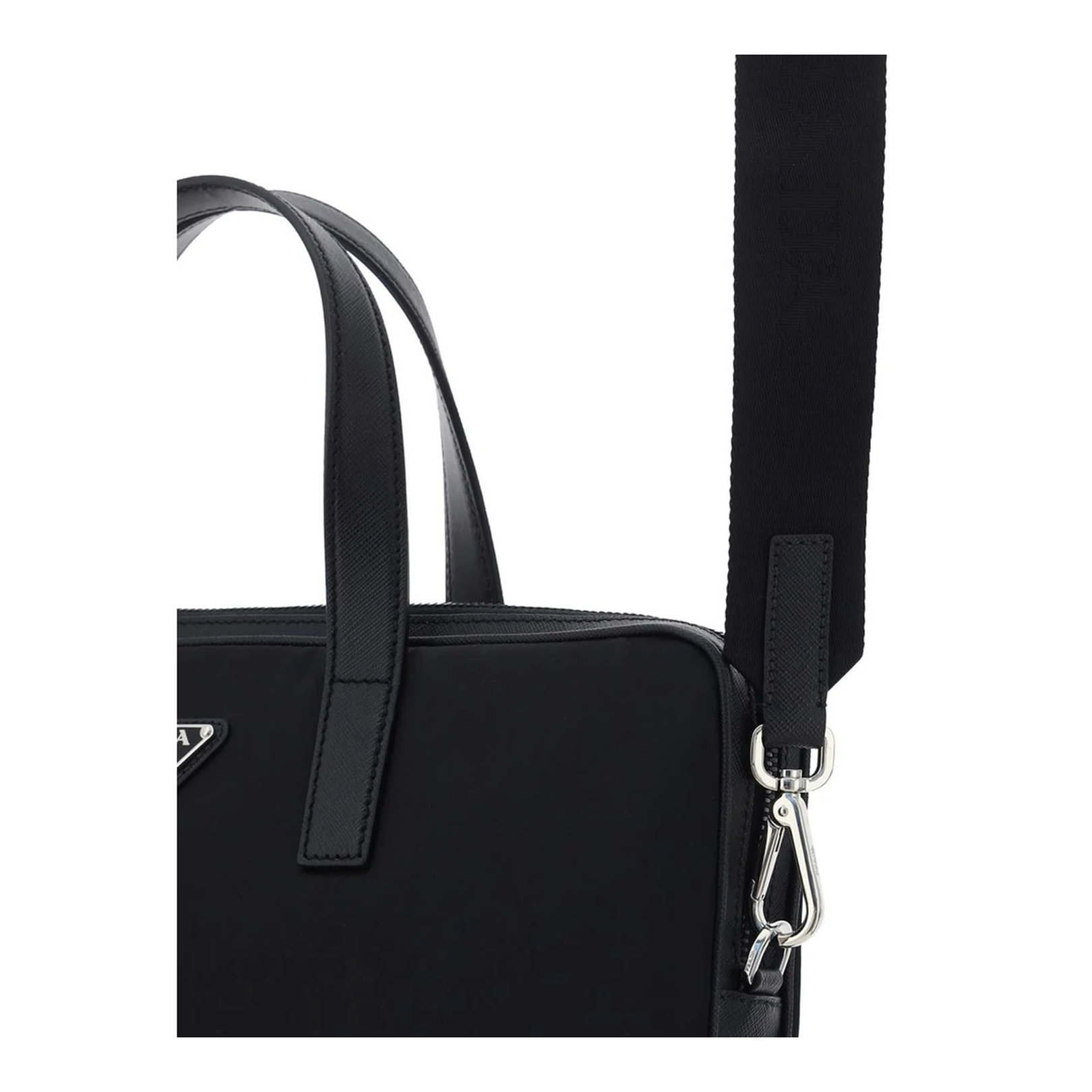 Re-Nylon Leather-Trimmed Briefcase - Image 4