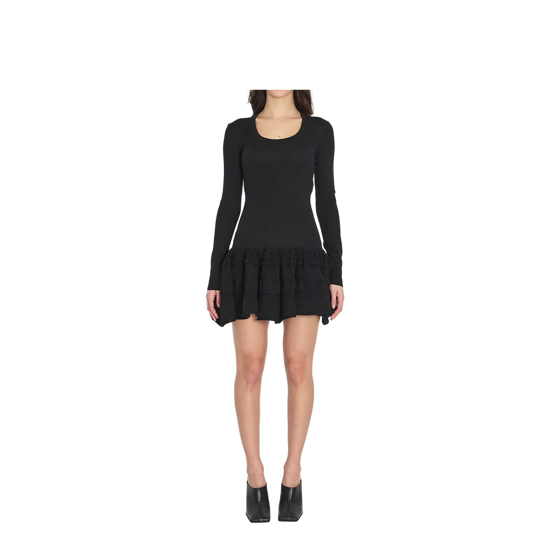 Wool Crinoline Mini Dress - Image 1