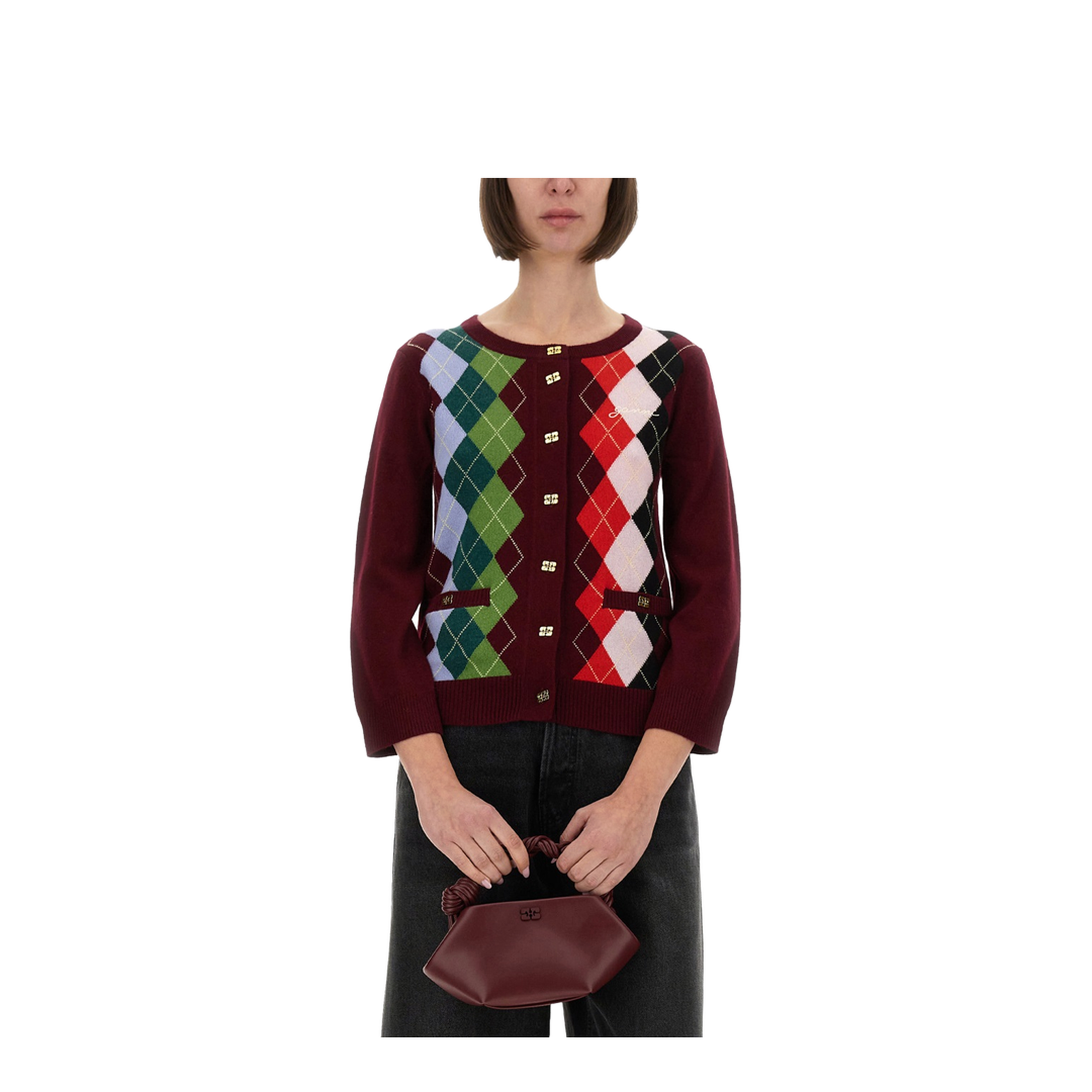 Jacquard Cashmere Cardigan - Image 4