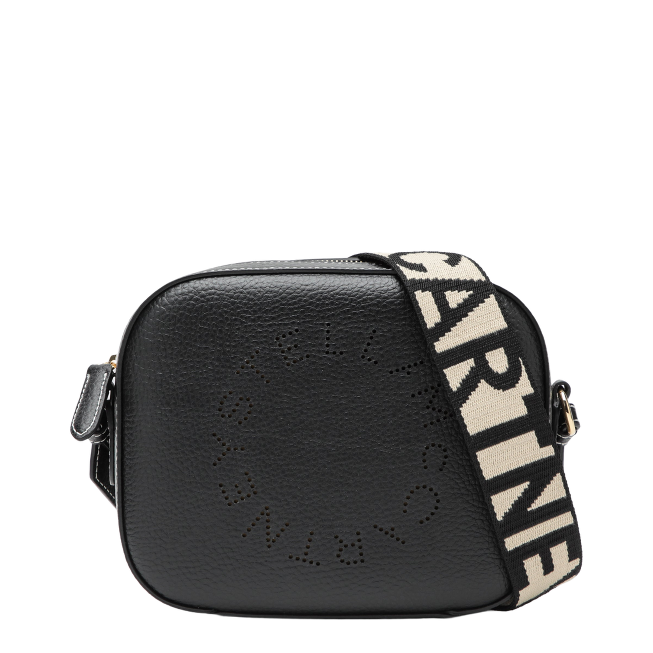 Black Camera Bag With Perforated Logo - Image 1