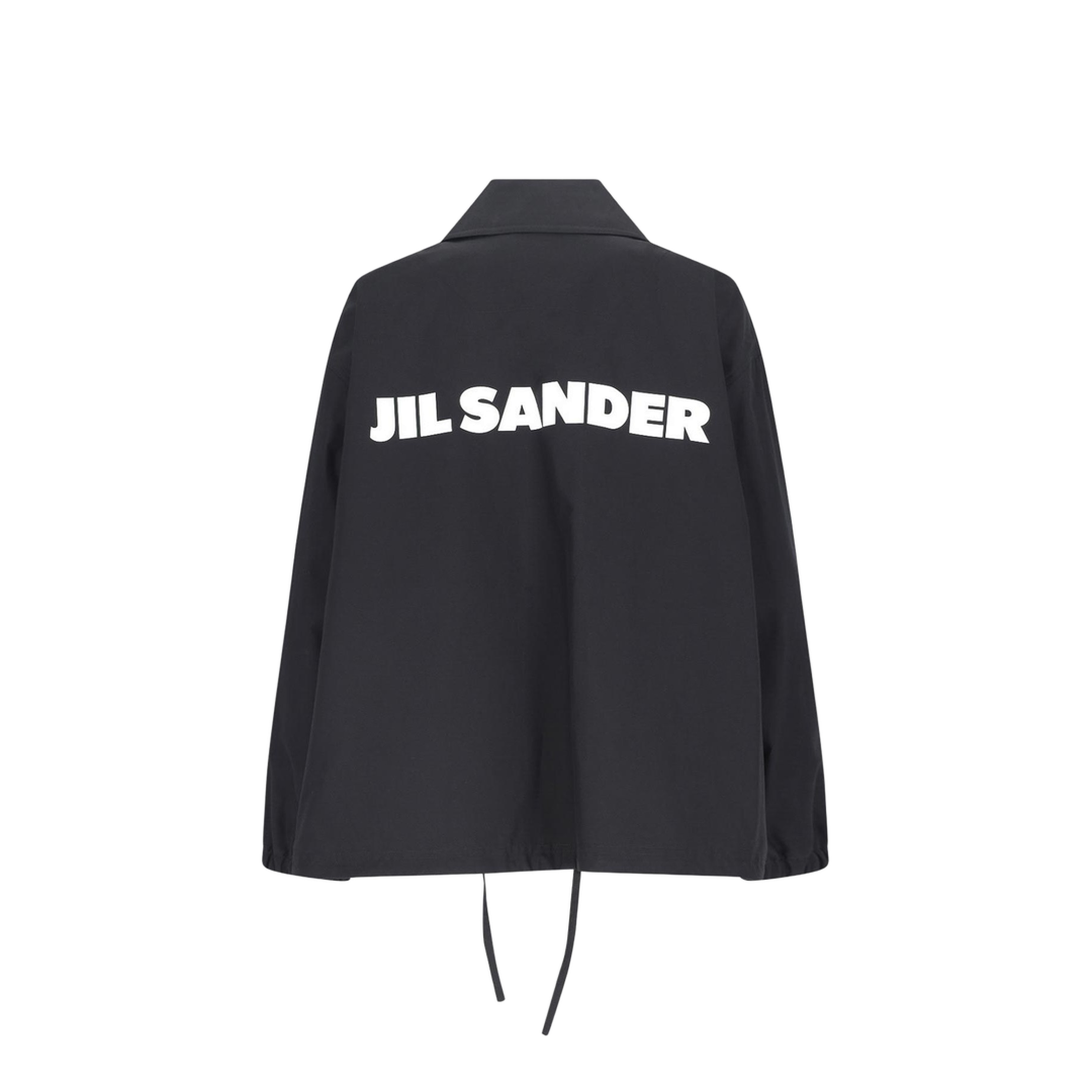 Single-breasted Logo Jacket - Black - Image 5