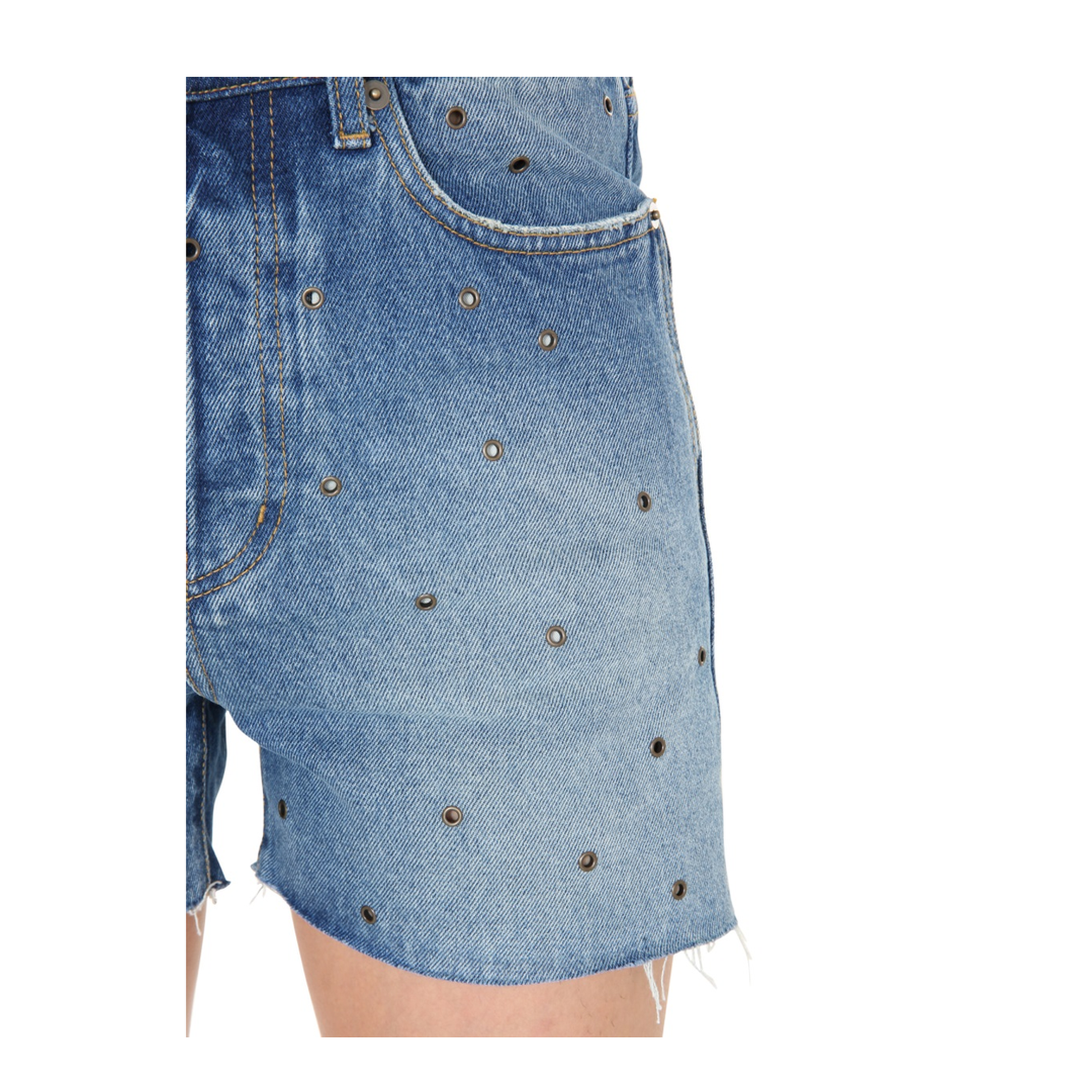 Blue Cotton Shorts - Image 4