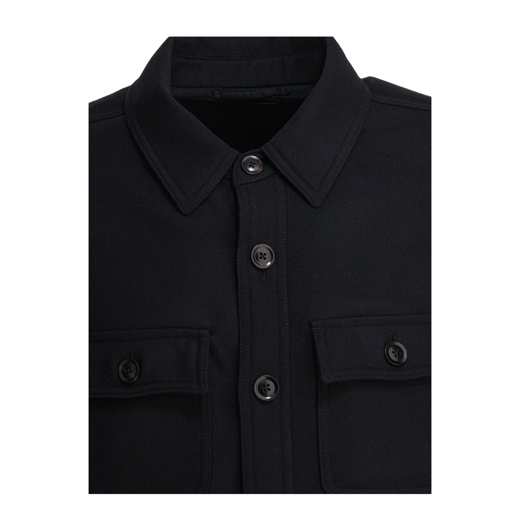 Wool And Silk Overshirt Jacket - Image 3