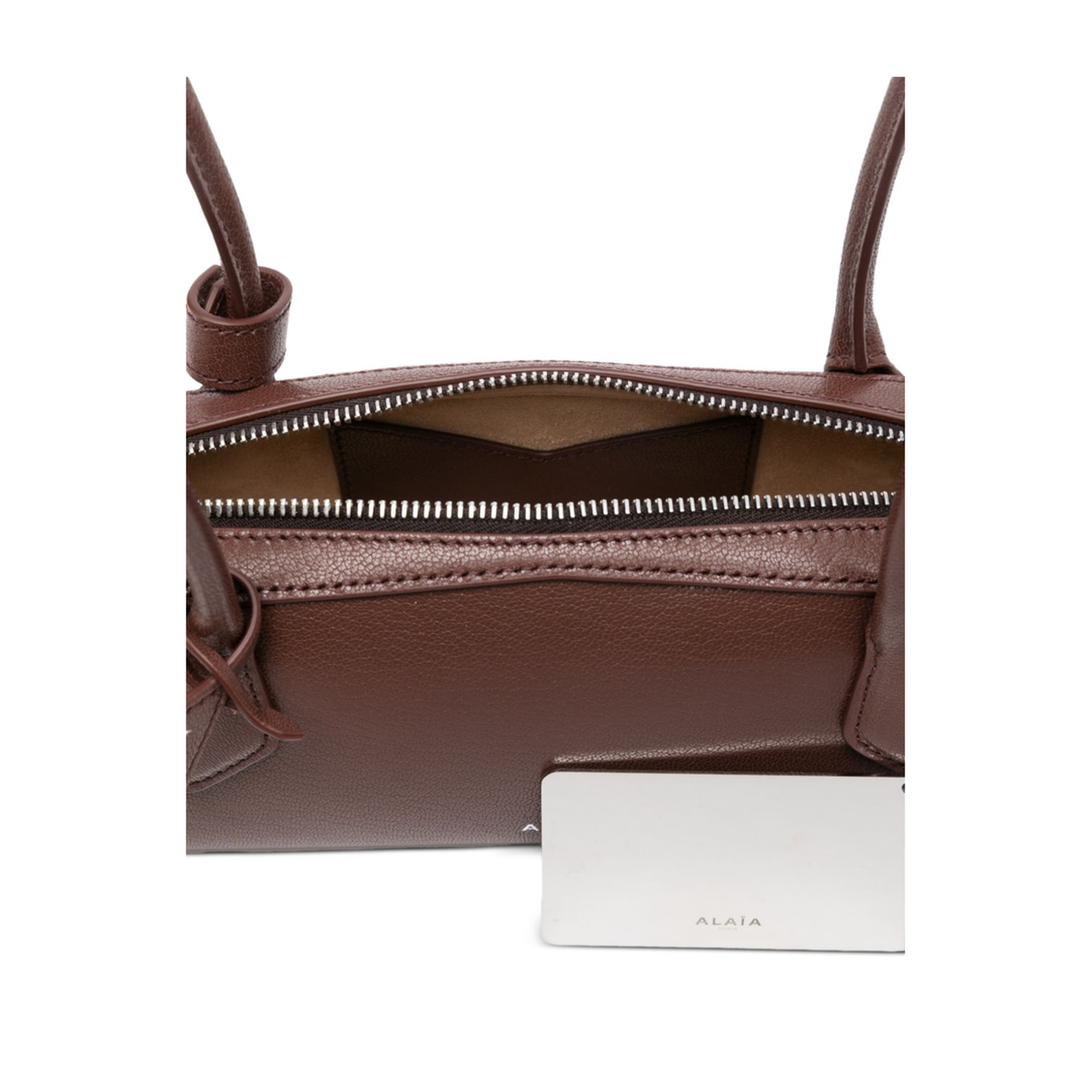 Le Teckel Small Goatskin Shoulder Bag - Brown - Image 3