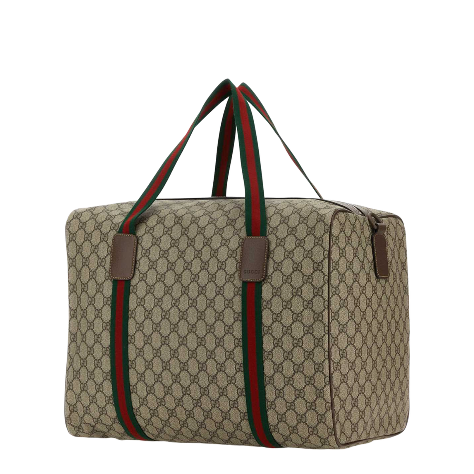 Ophidia Medium Leather Duffel Bags - Beige - Image 3