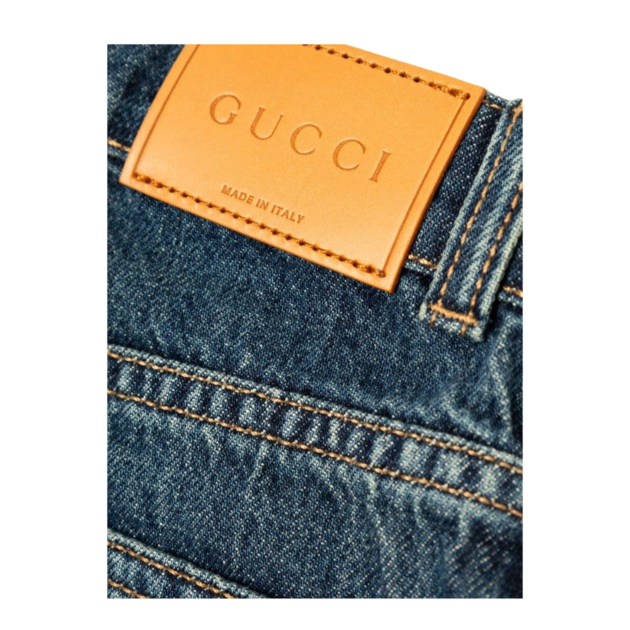 Ju Pants Eco Washed Denim Dark Blue Mix - Image 3